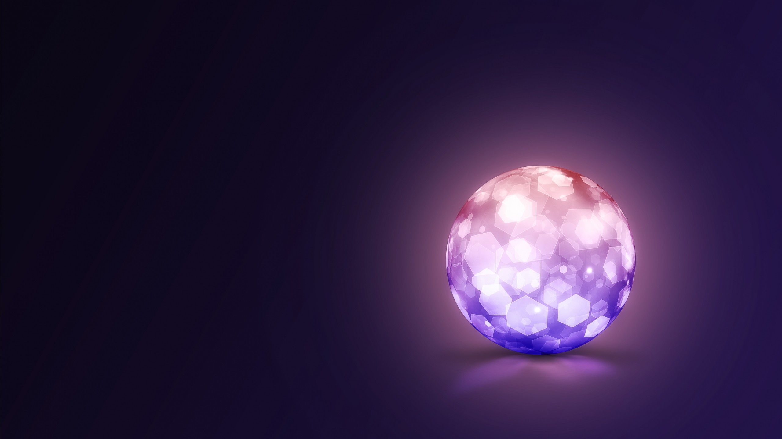 2560x1440 Wallpaper crystal, 8k, 4k, 5k wallpaper, lightning, ball, Abstract, Desktop