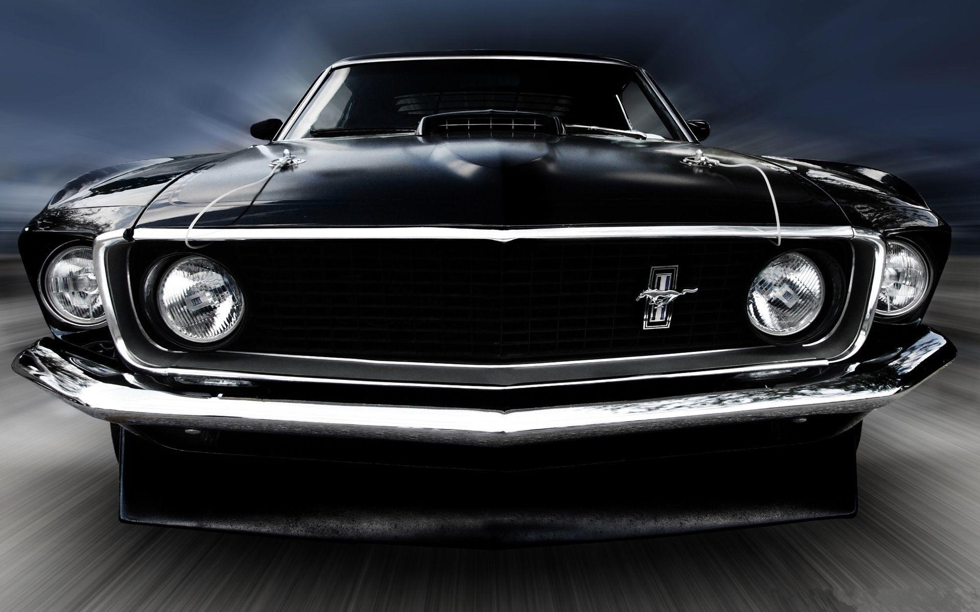 1920x1200 Ford Mustang Black Front HD Wallpaper. Como comprar um, Desktop