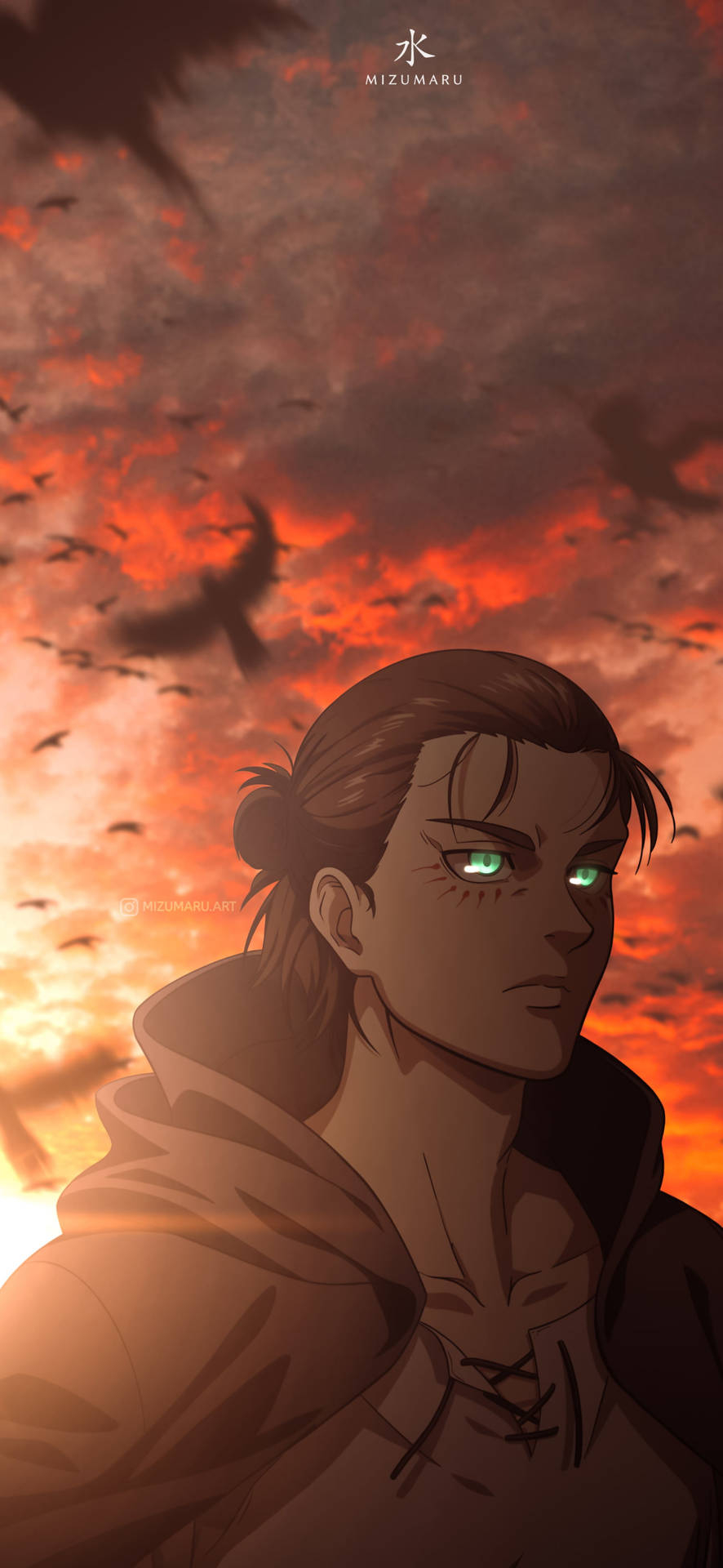 890x1920 Download Eren Yeager Aesthetic Anime, Phone