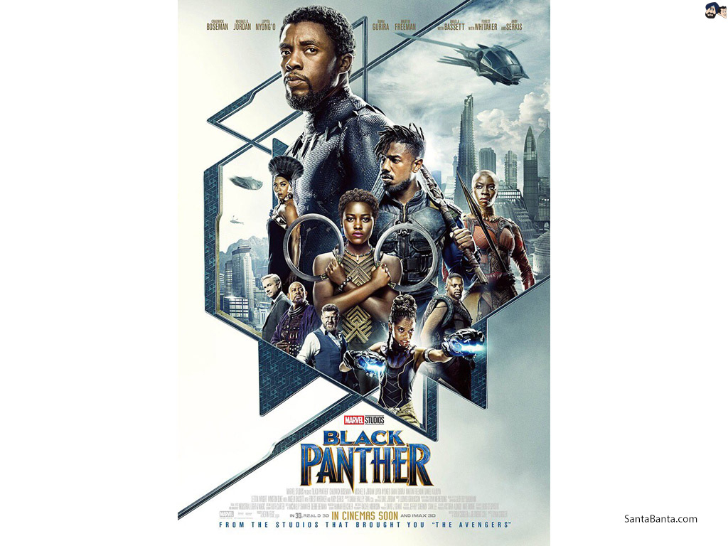 1030x770 Black Panther movie (2018) poster starring Chadwick Boseman, Desktop