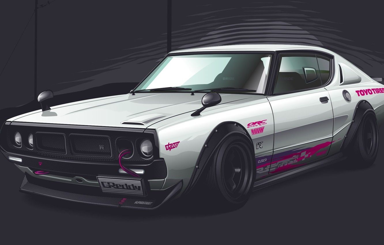 1340x850 Wallpaper Nissan, Skyline, Jdm, Gt R, Art, C111 Image For Desktop, Section Nissan, Desktop