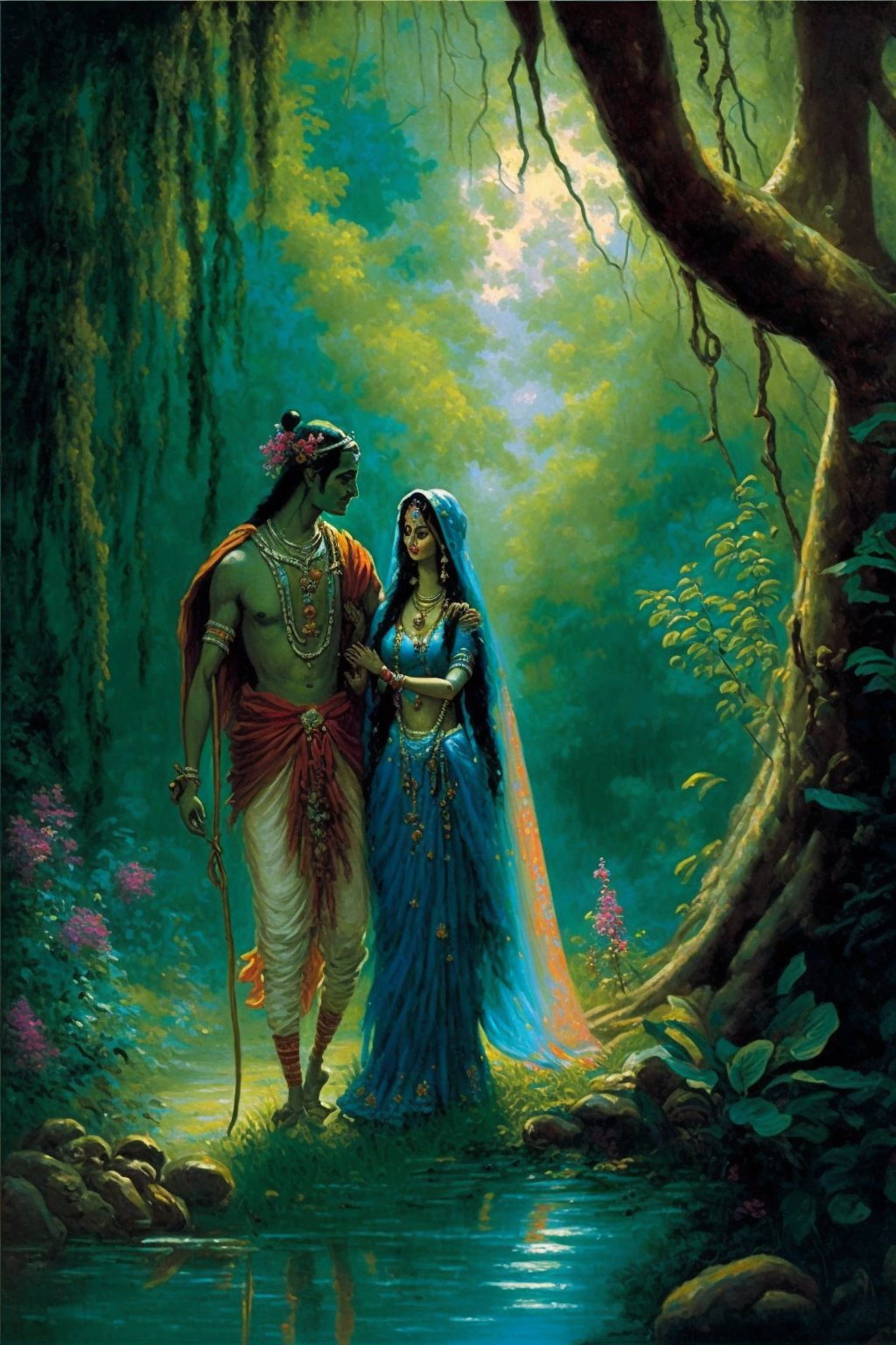 1030x1540 e Lord Krishna and Radha, Phone