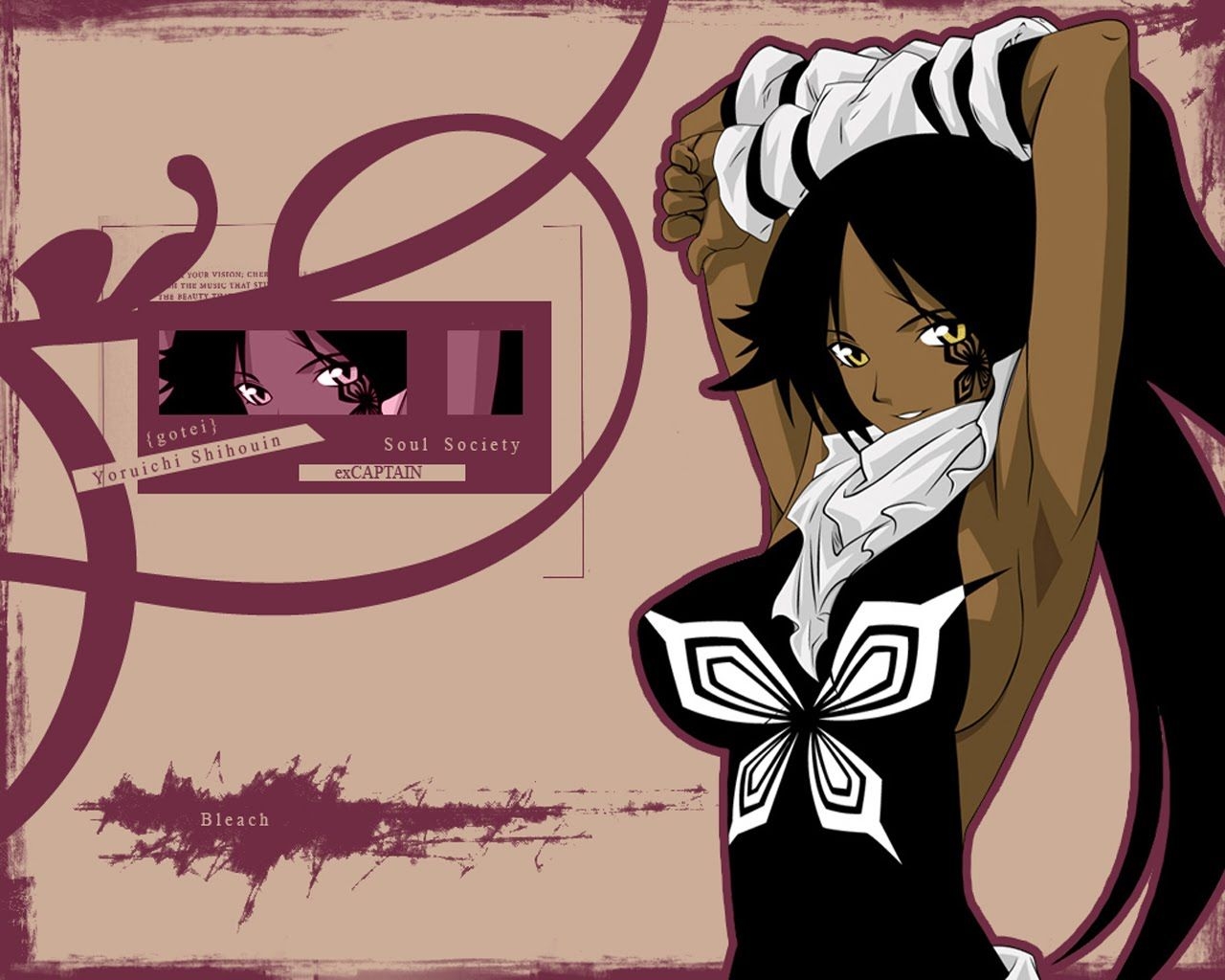 1280x1030 Anime Wallpaper Zone: Yoruichi Shihouin Bleach Wallpaper, Desktop