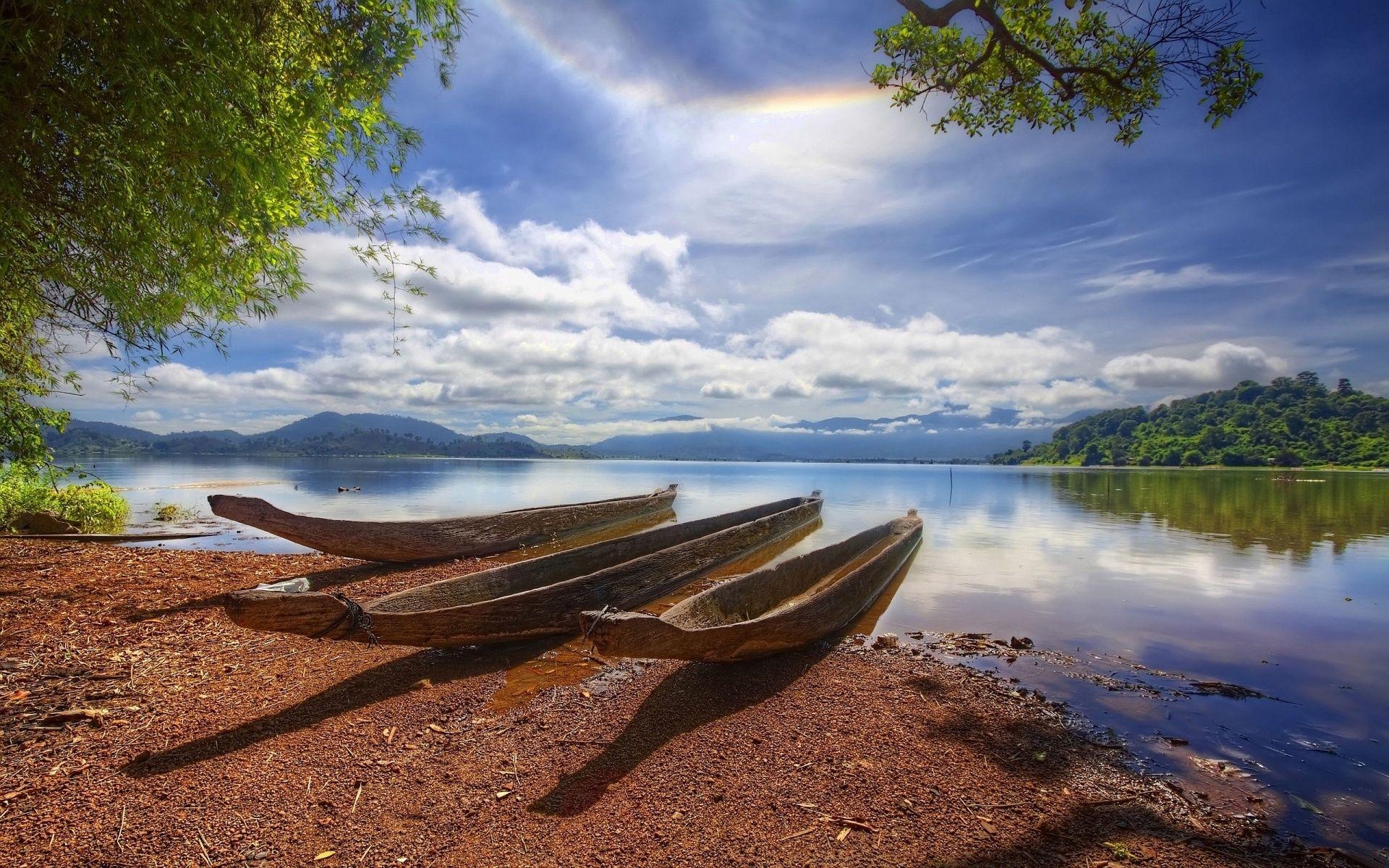 1920x1200 Boats Riverbank 1920×1200. Boat HD Wallpaper. Beautiful nature, Desktop