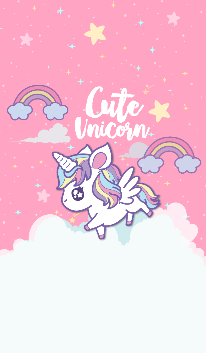 720x1240 Unicorn So Cute Theme #mobilewallpaper. Unicorn wallpaper cute, Phone