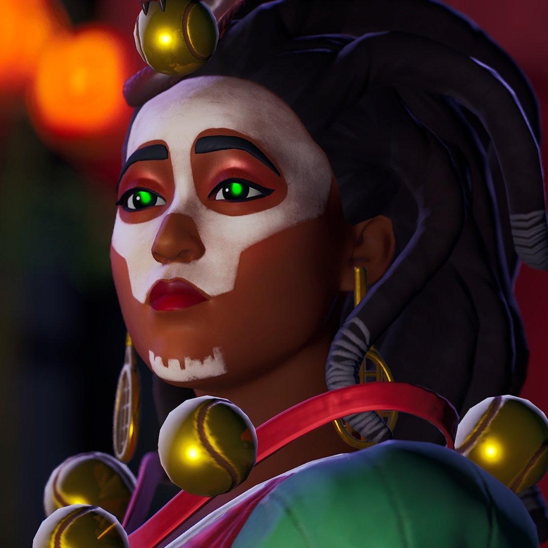 1090x1080 Dark Priestess Naomi Fortnite wallpaper, Desktop