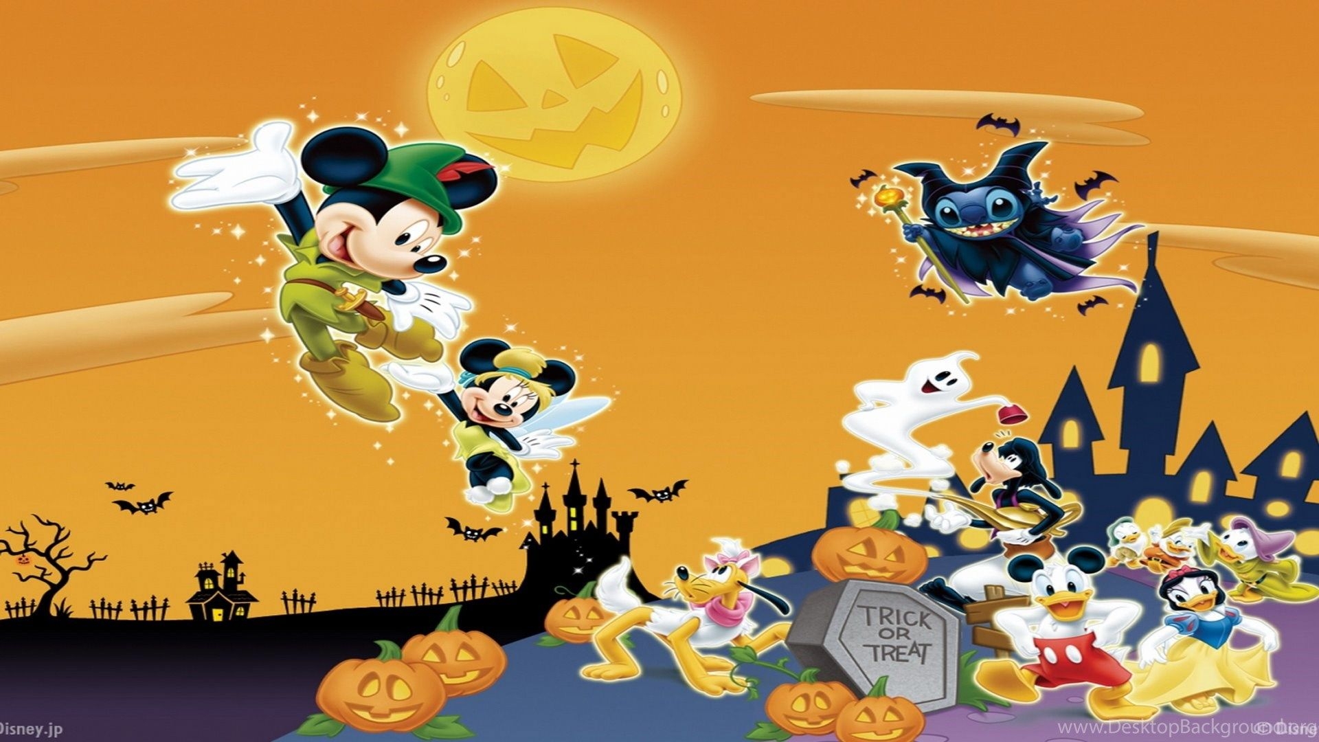 1920x1080 Mickey Mouse Halloween, Land,  HD Wallpaper And FREE, Desktop