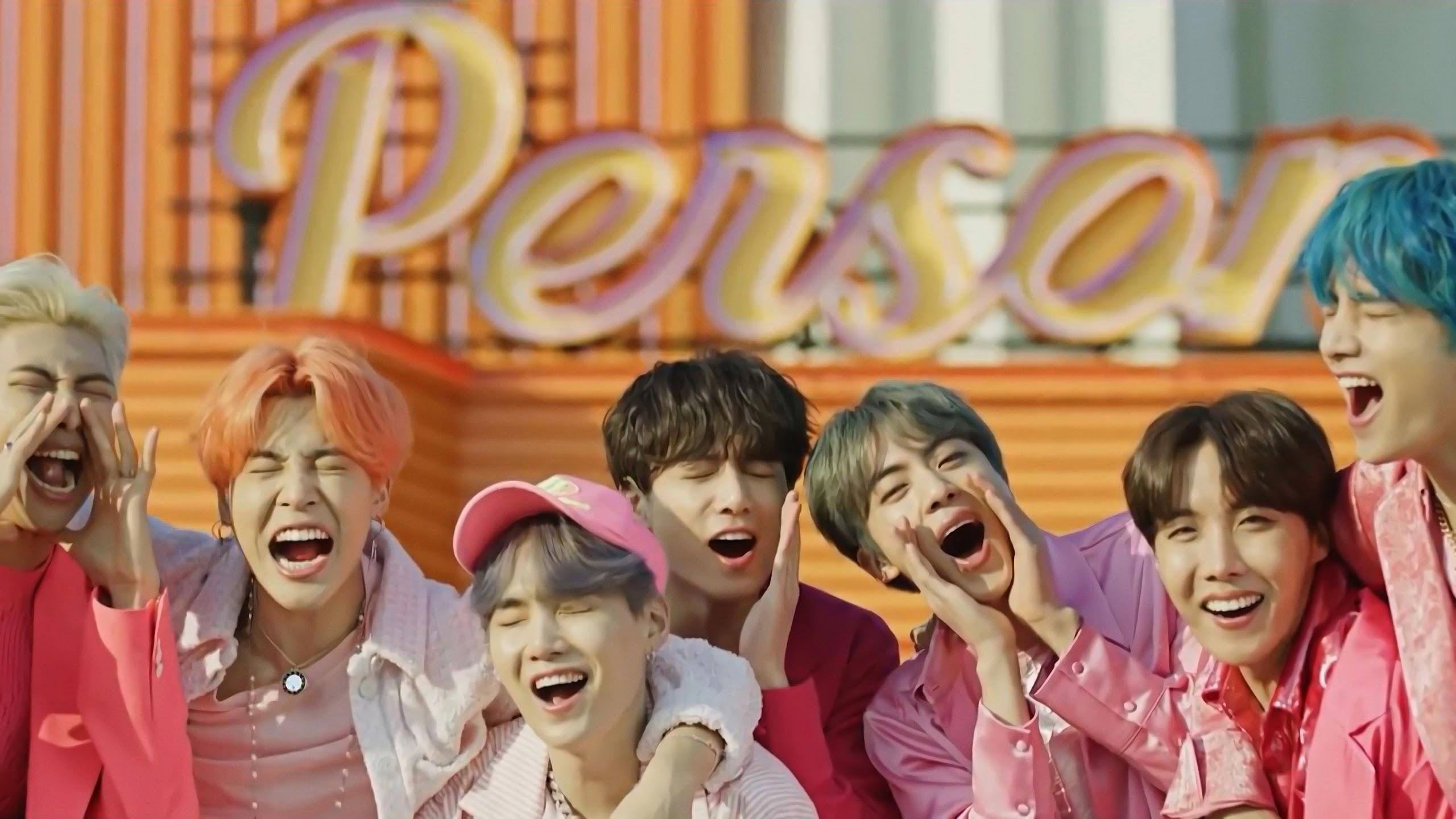 2560x1440 BTS Boy With Luv All Members 4K Wallpaper, Desktop