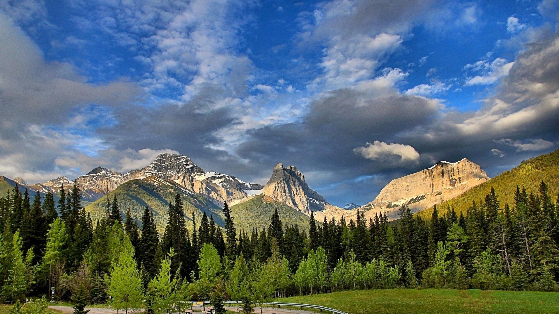 1920x1080 mount lougheed wind mountain wind tower alberta canada canadian, Desktop