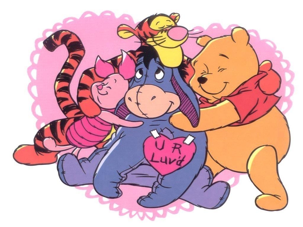 1030x770 U R Luv'd valentine heart Winnie the Pooh Wallpaper tigger, Desktop