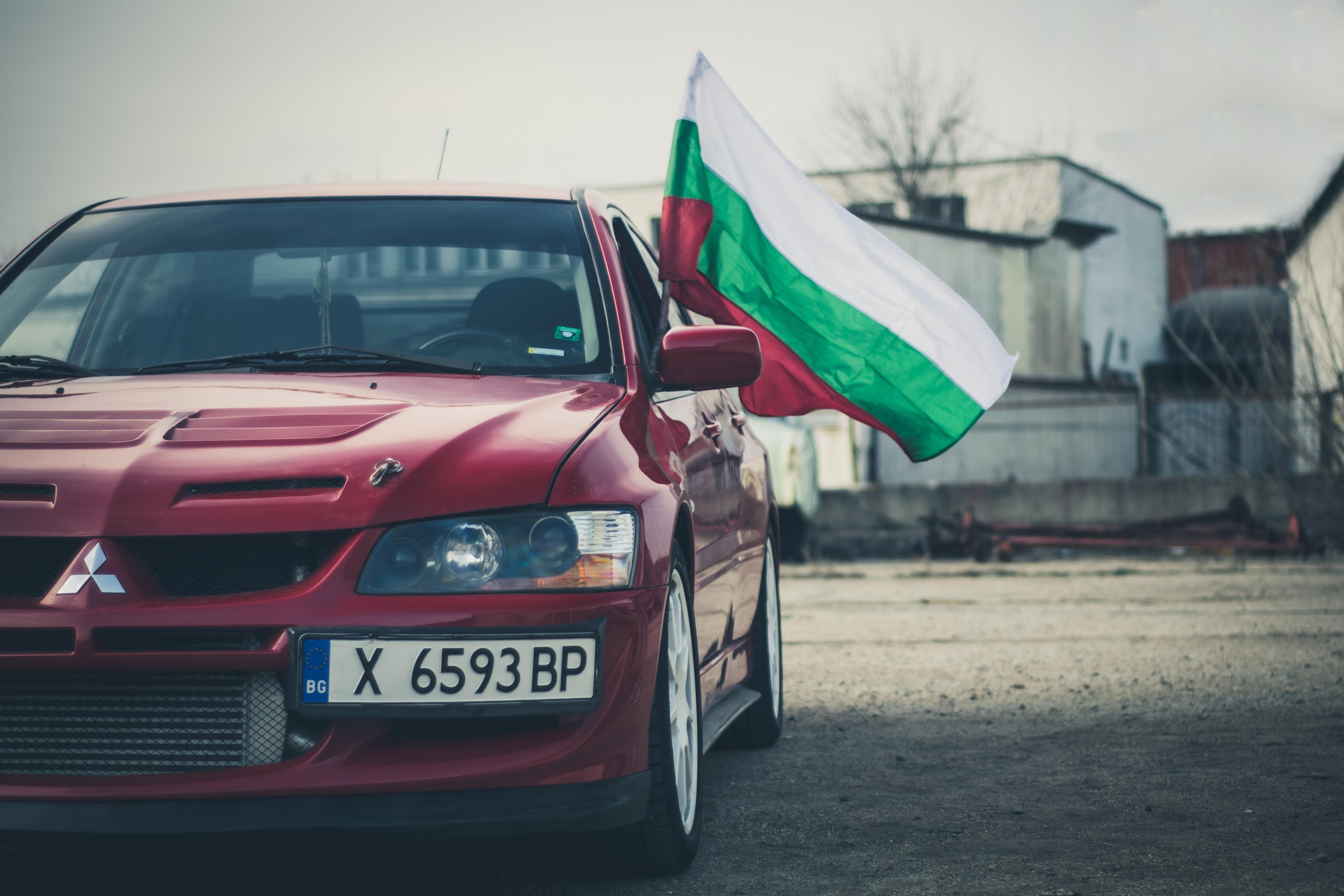 5630x3760 car, #Mitsubishi Lancer EVO, #Bulgaria, #flag. Wallpaper No. 399459, Desktop