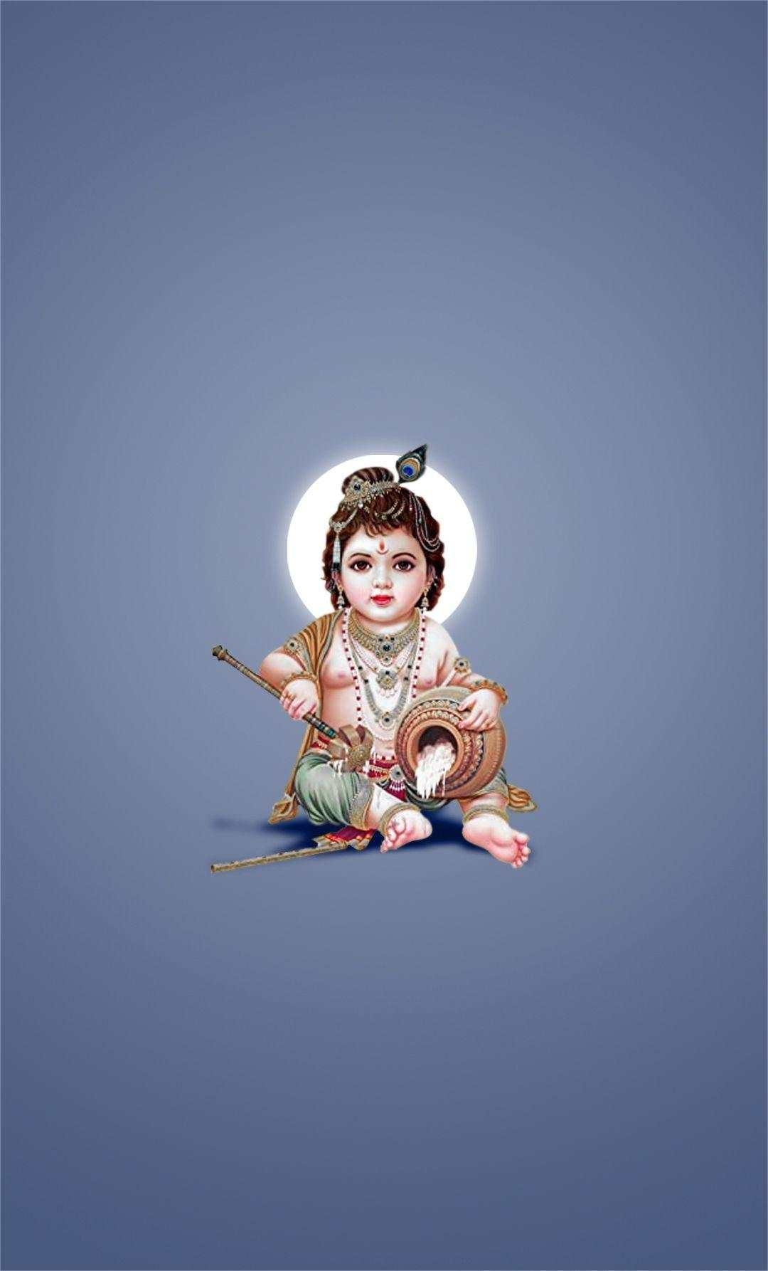 1080x1790 Little Krishna iPhone Wallpaper Classic Krishna Wallpaper Digital Download, Phone