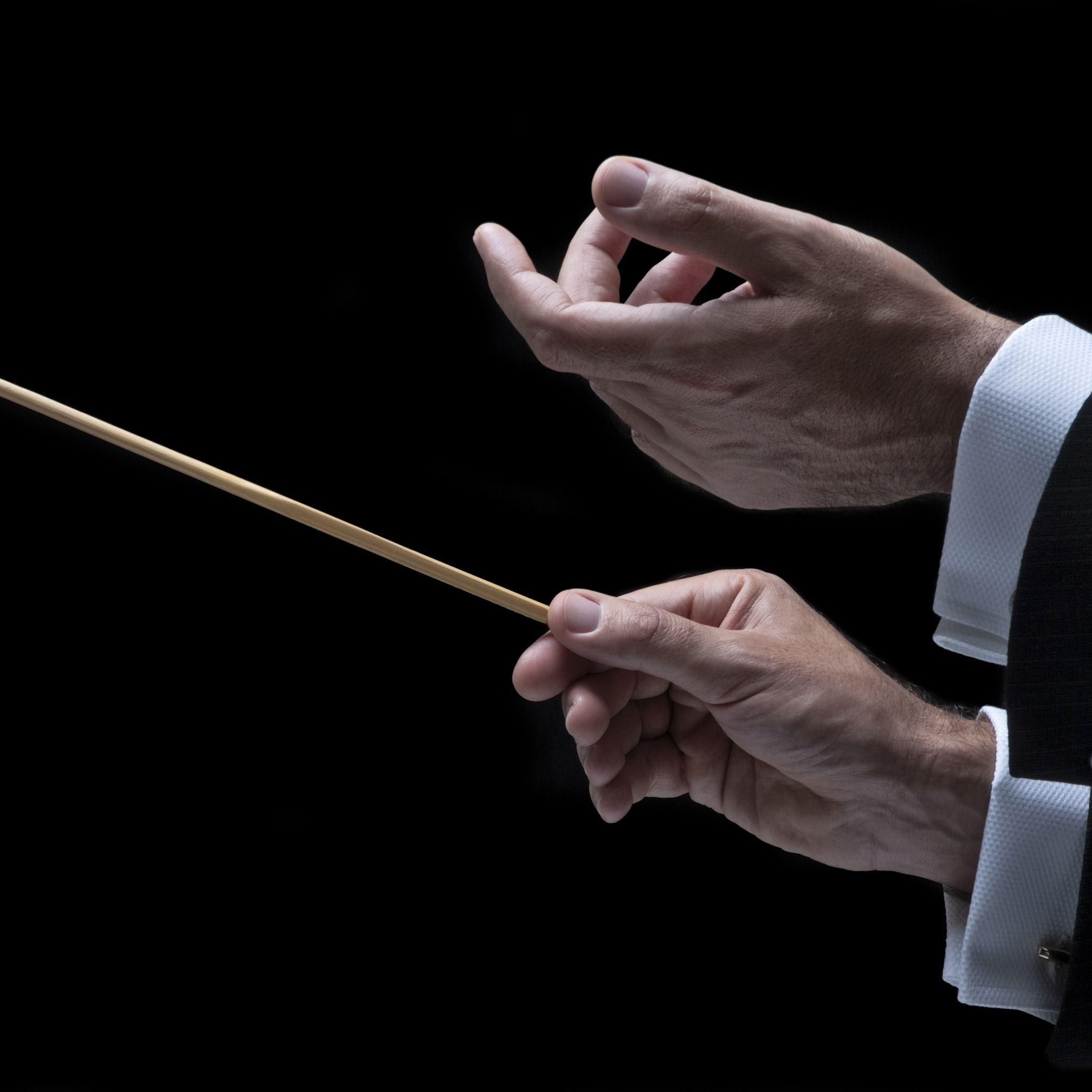 2050x2050 Download Wallpaper hands, orchestra, Conductor, section музыка, Phone