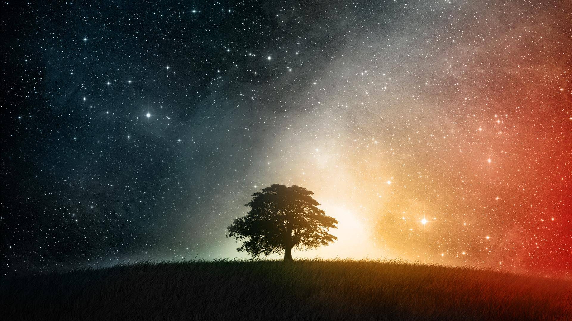 1920x1080 image For > Night Sky Stars Wallpaper, Desktop