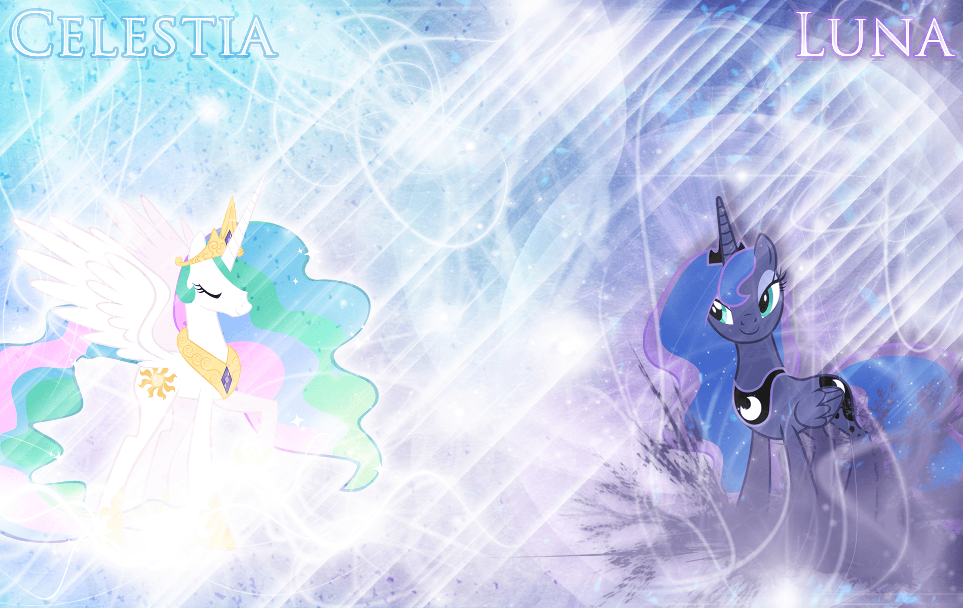 1900x1200 Princess Celestia and Luna Wallpaper, Desktop