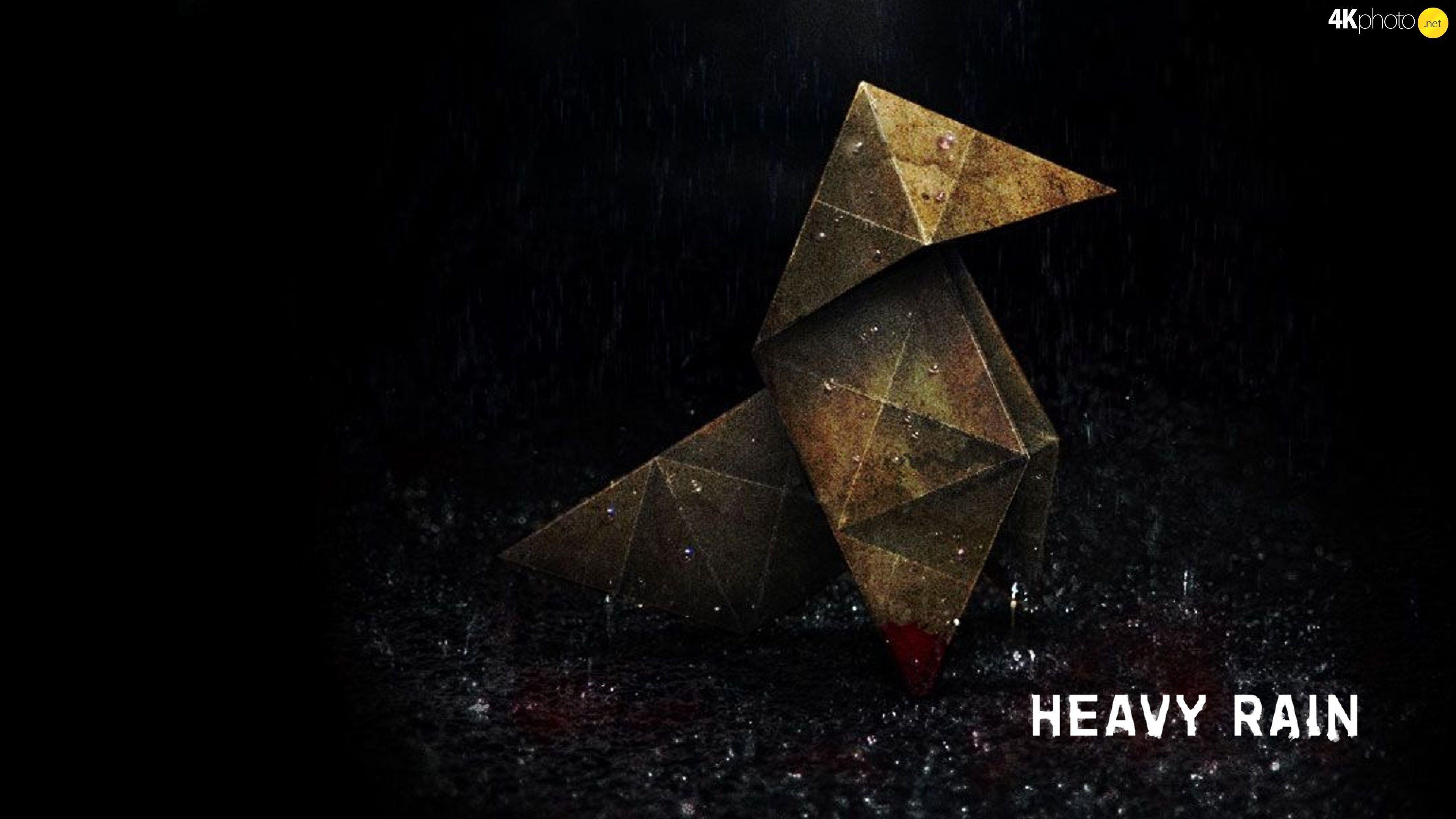 3840x2160 Hero Heavy Rain Main Puzzle Jigsaw Wallpaper X Heavy Rain Origami, Desktop