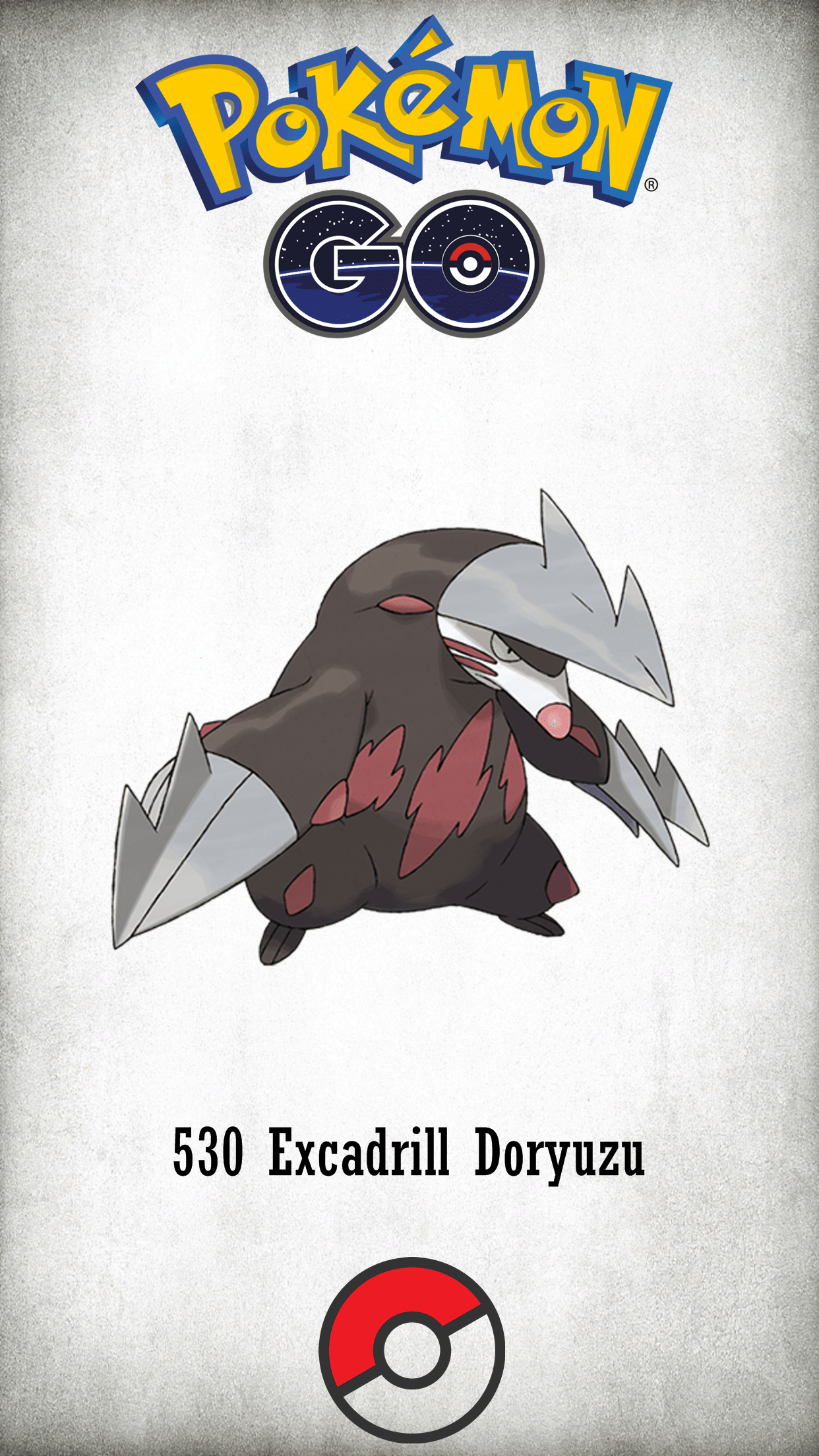 1250x2210 Character Excadrill Doryuzu, Phone