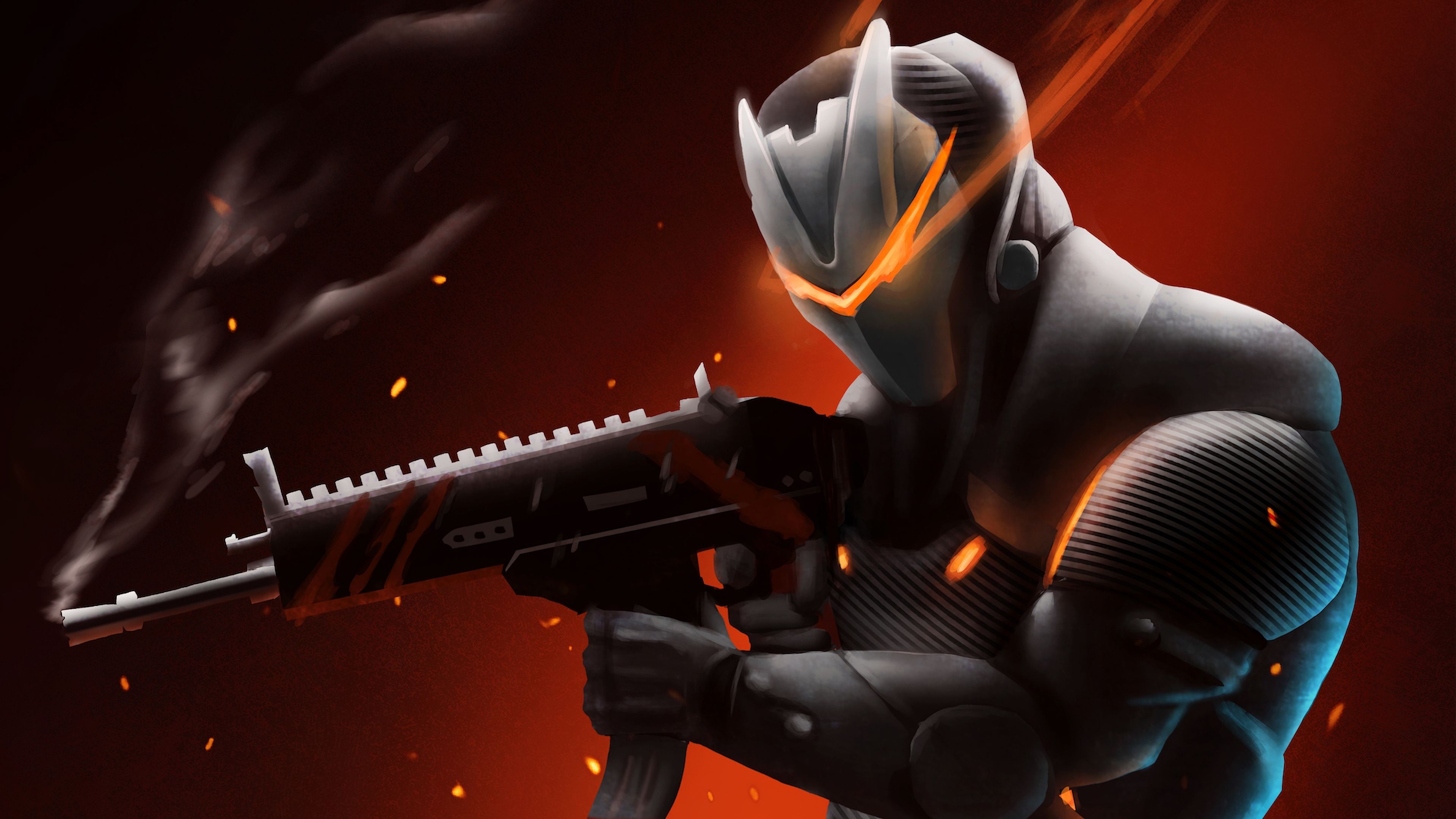 3840x2160 Wallpaper 4k Omega With Rifle Fortnite Battle Royale 2018 games, Desktop