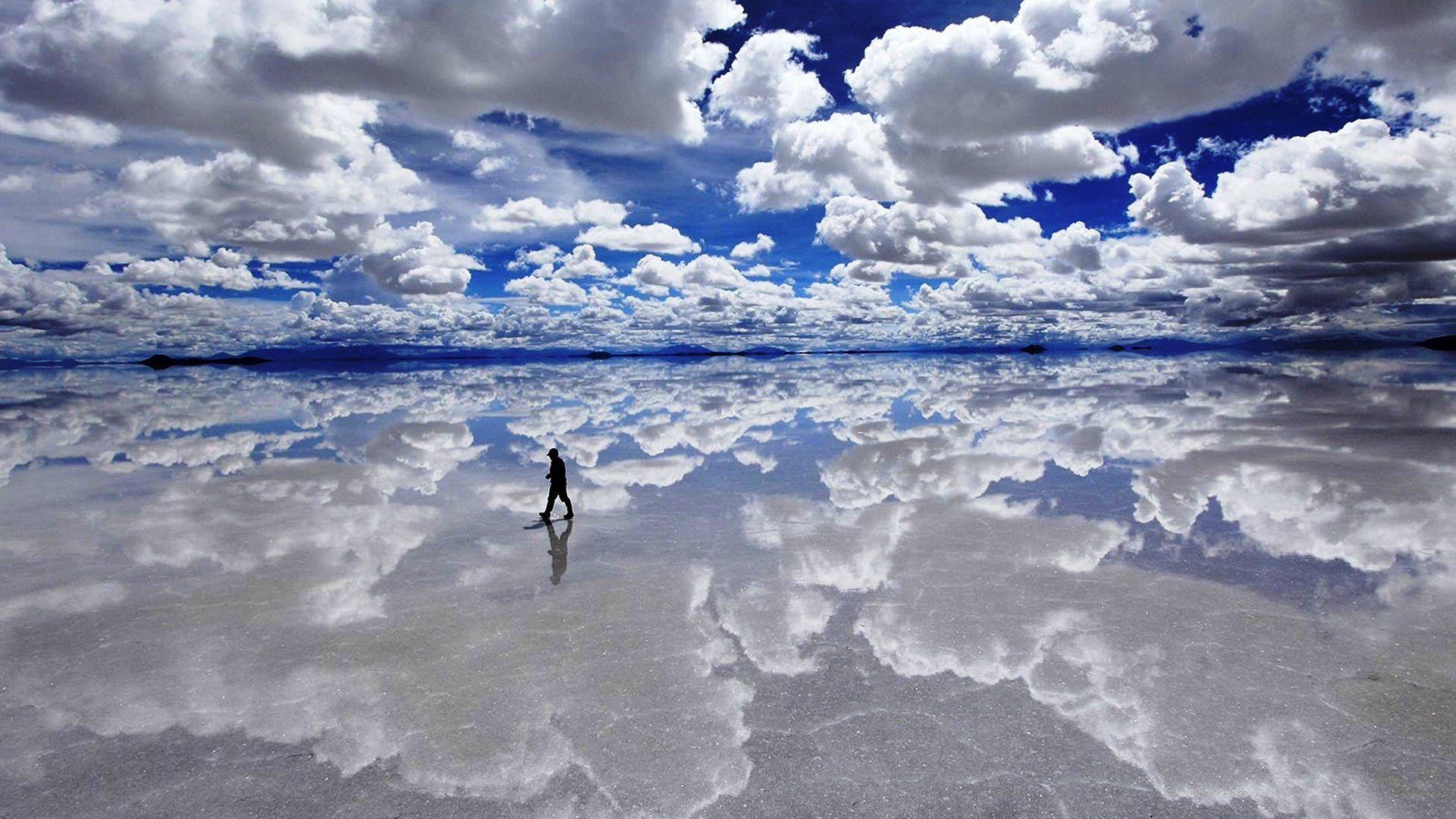 1920x1080 clouds, walking, salt, sky, flats wallpaper, Desktop