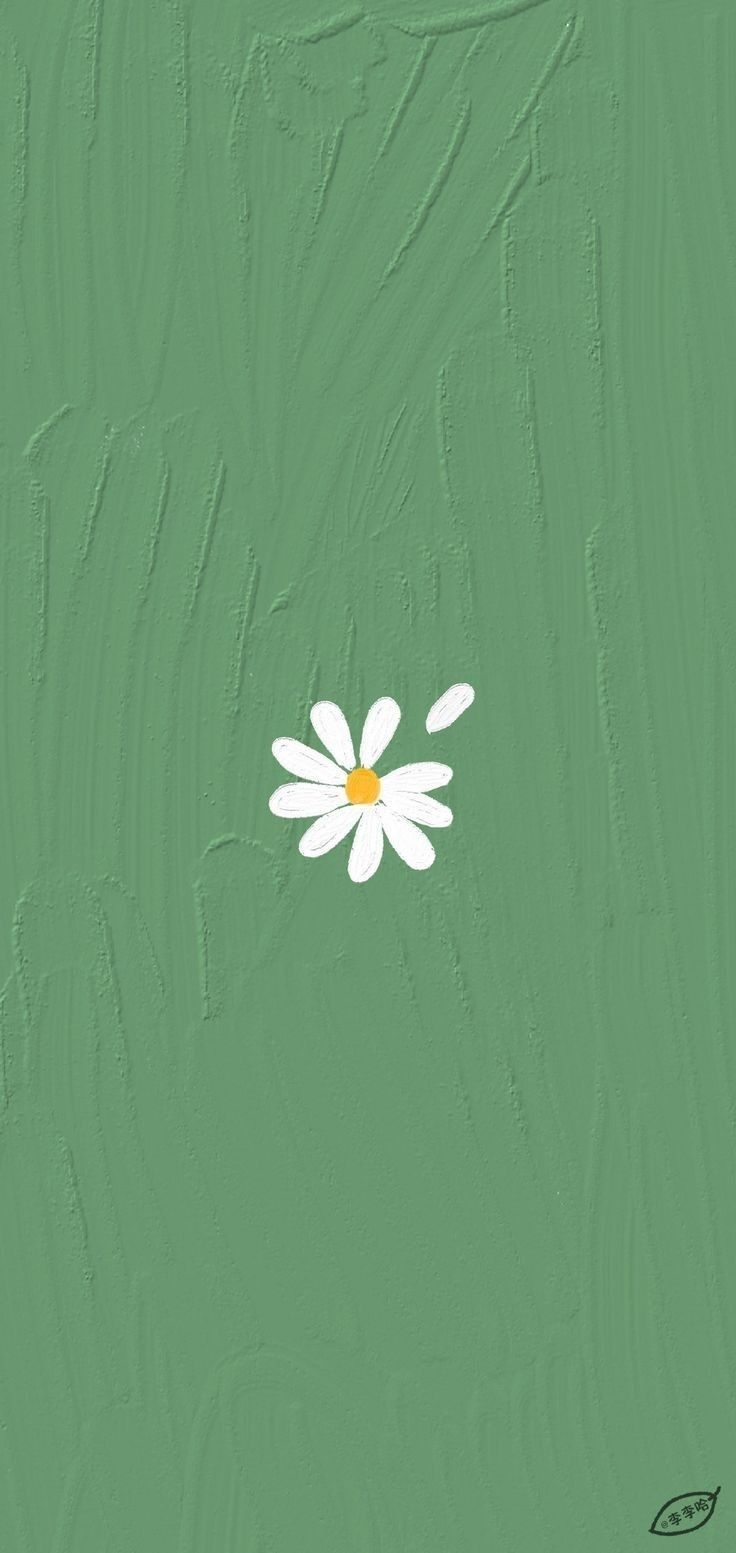 740x1560 Cute Green Aesthetic Wallpaper, Phone