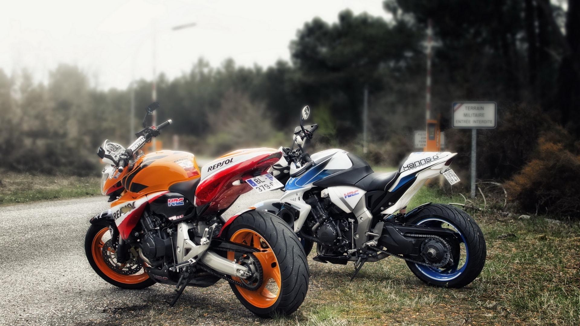 1920x1080 Download wallpaper  hornet and cb100r, bikes, road full HD, Desktop