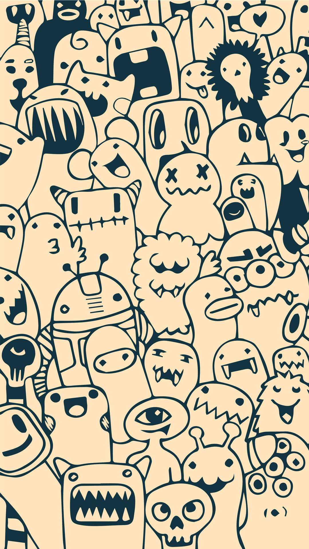 1080x1920 Free 4k Doodle HD Wallpaper, Phone