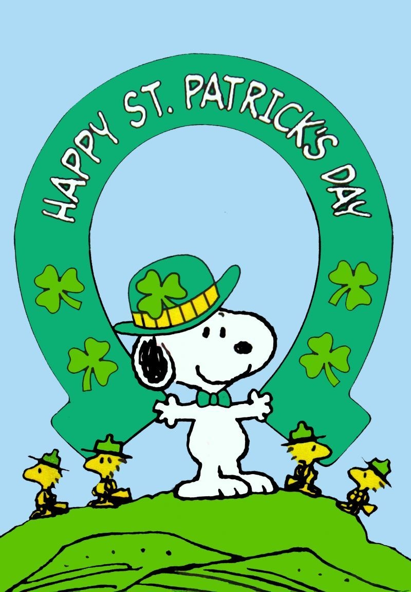 800x1150 Snoopy Wallpaper St Patrick's Day, Phone