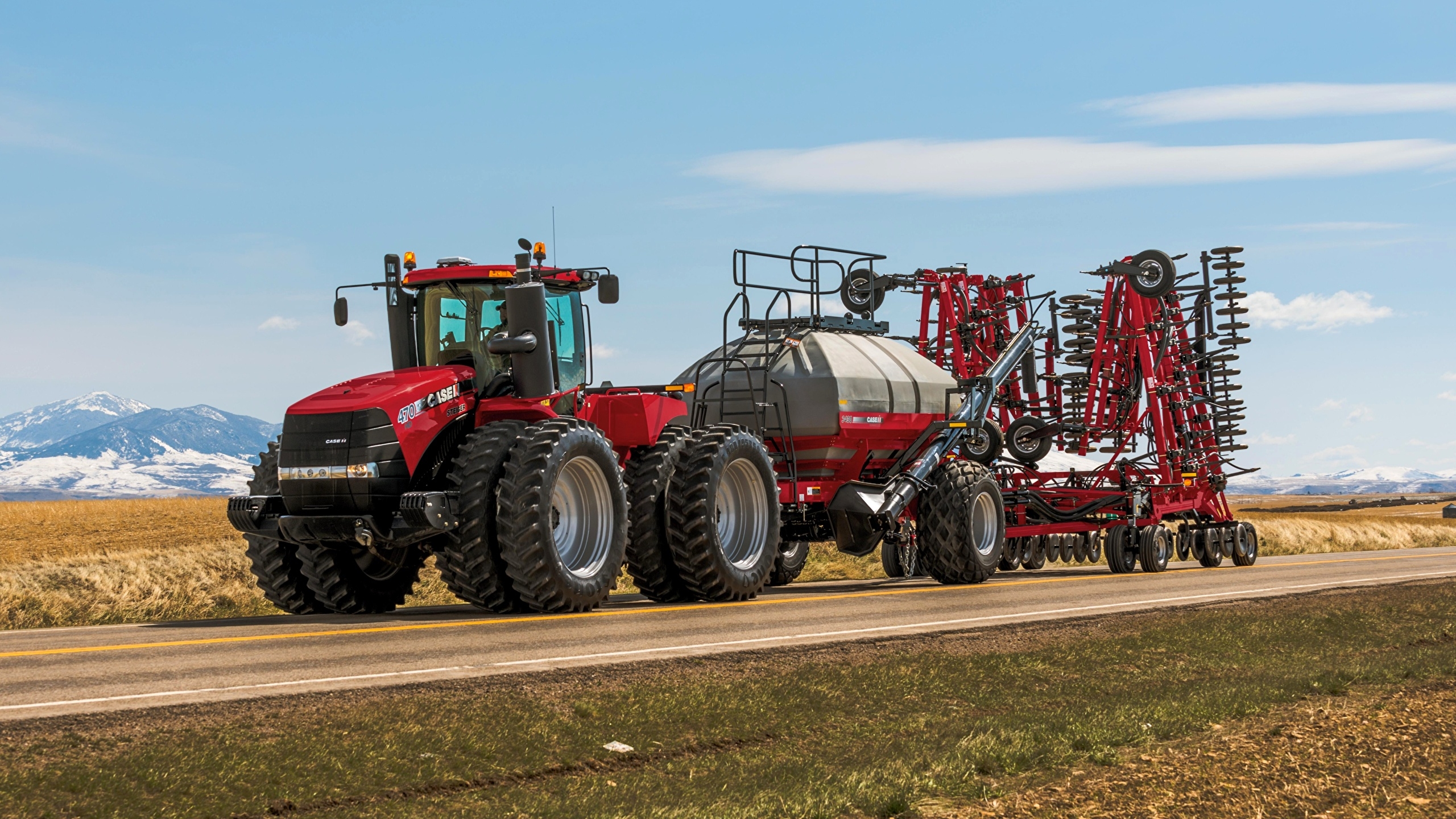 2560x1440 Photos Tractors 2013 17 Case IH Steiger 470 HD Roads, Desktop