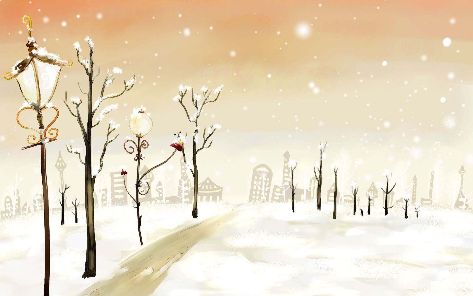 1920x1200 Cartoon Winter Wallpaper Free Cartoon Winter Background, Desktop