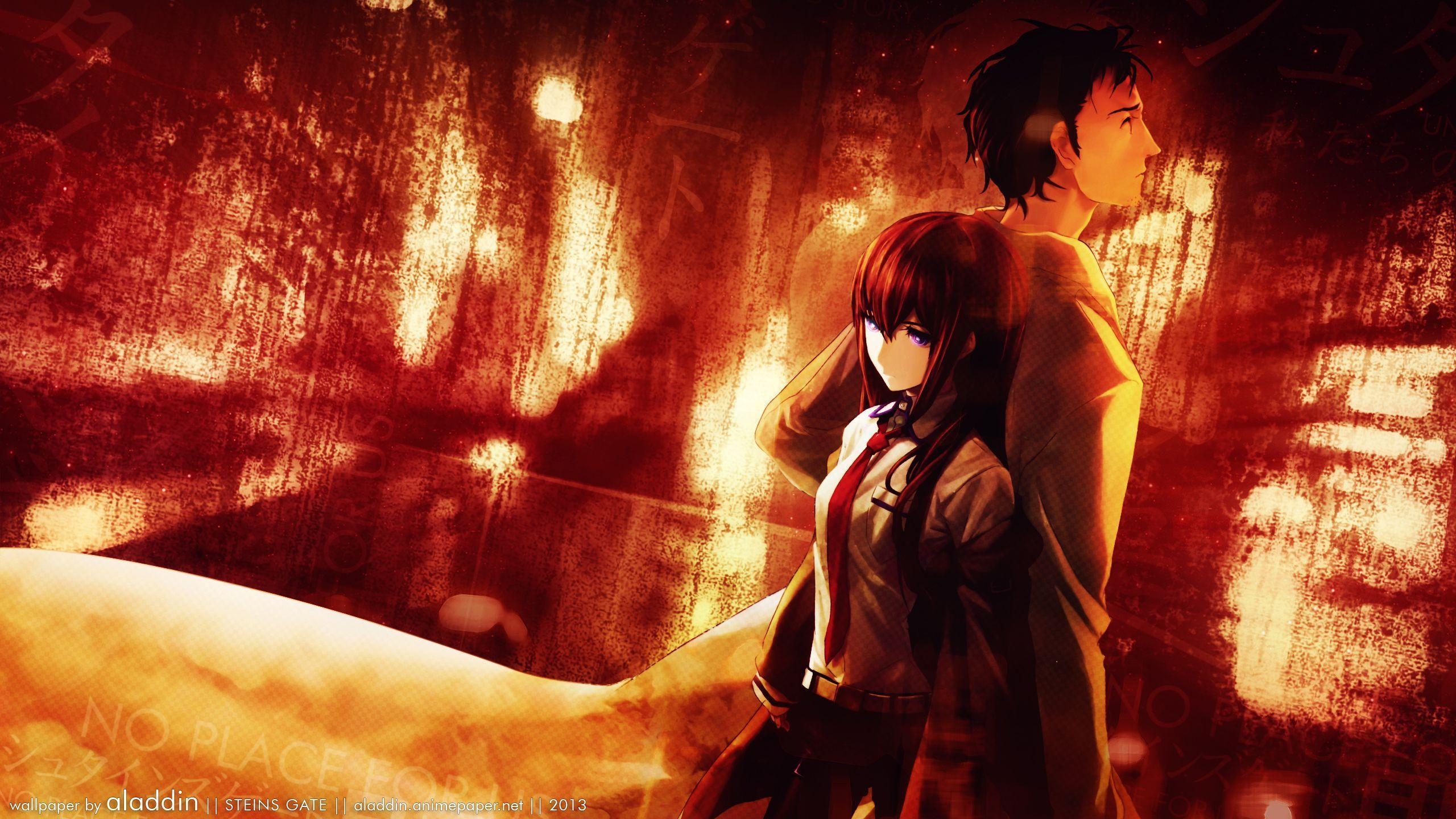 2560x1440 image about Steins;Gate. You think, Her hair, Desktop