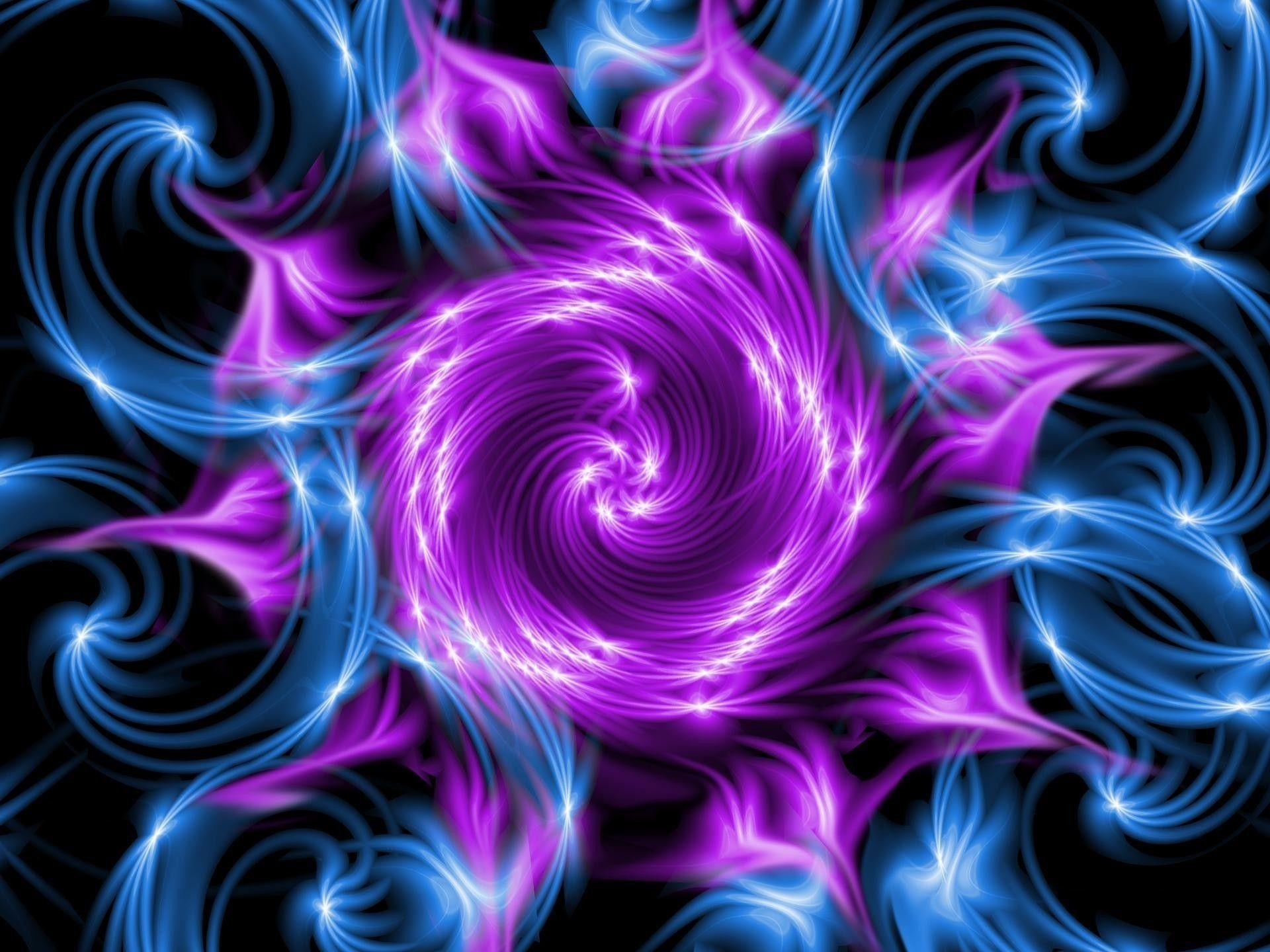 1920x1440 Wallpaper Fractal, Purple, Desktop