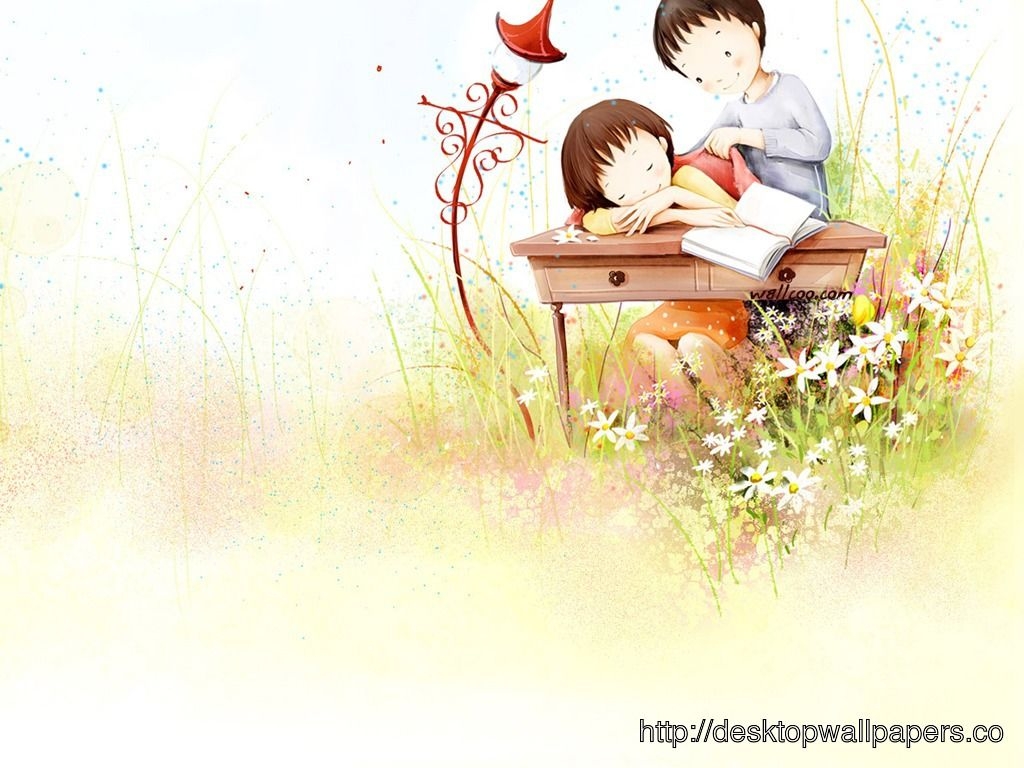 1030x770 Free download Wallpaper Love Couple Cute Cartoon Desktop, Desktop