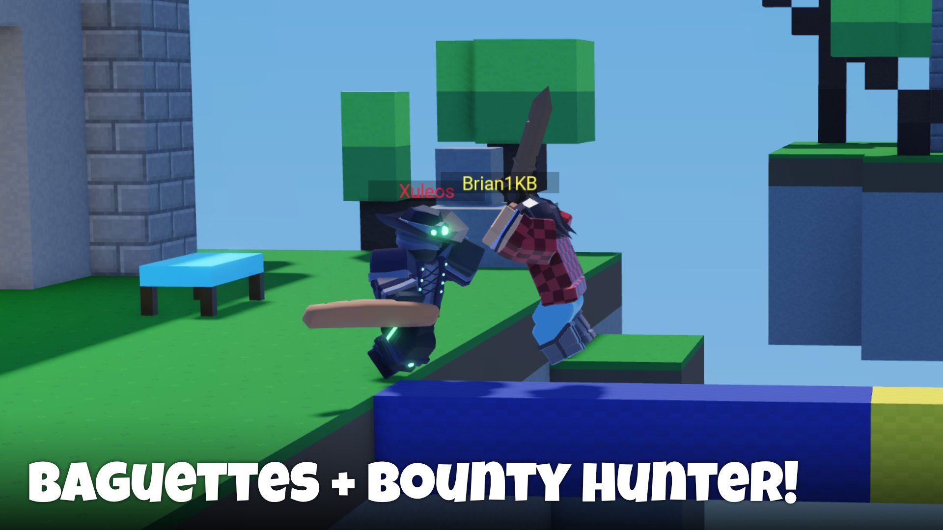 1920x1080 Roblox BedWars Baguettes and Bounty Hunter, Desktop