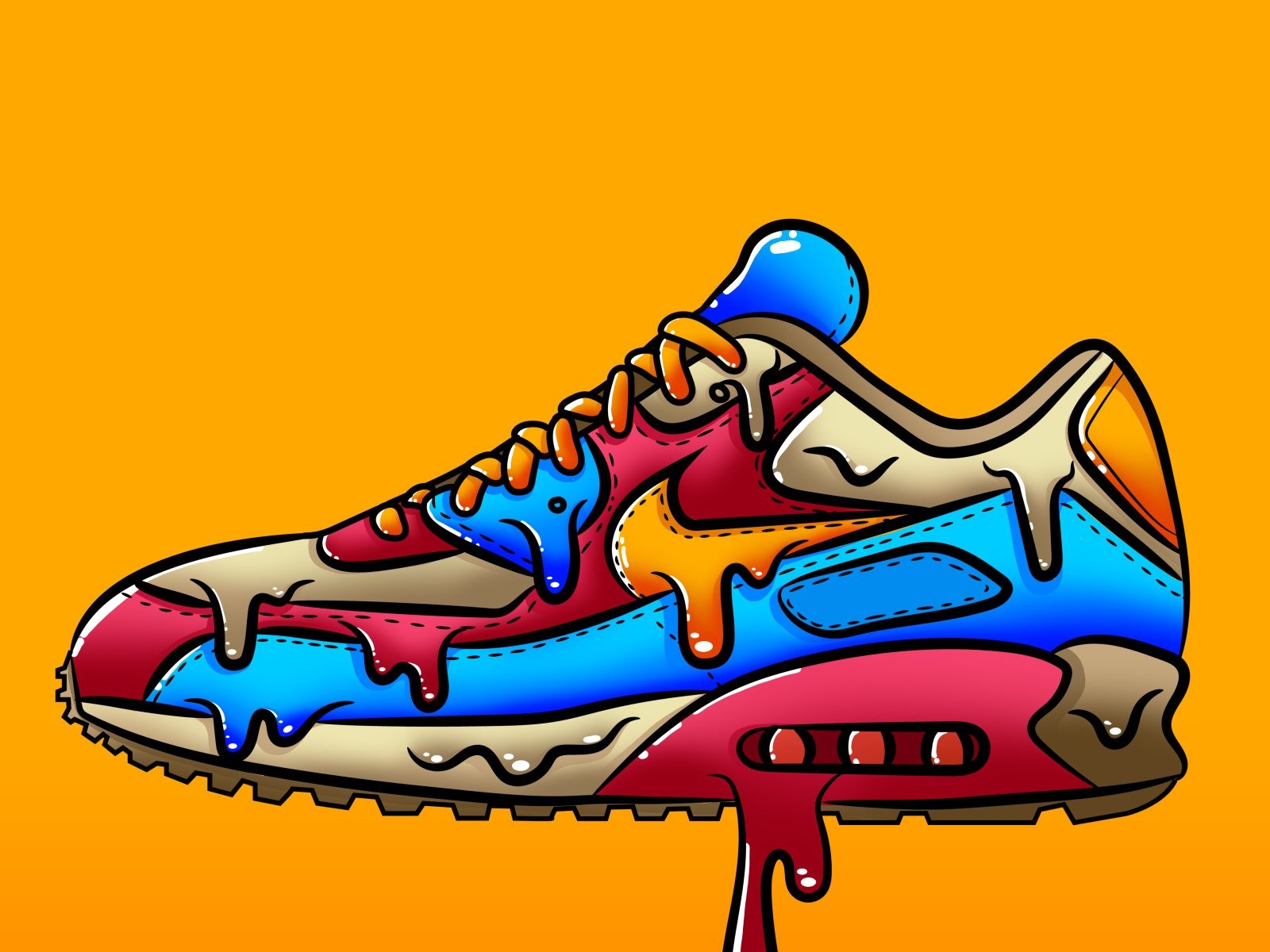 1600x1200 Nike Drip Clipart, Desktop