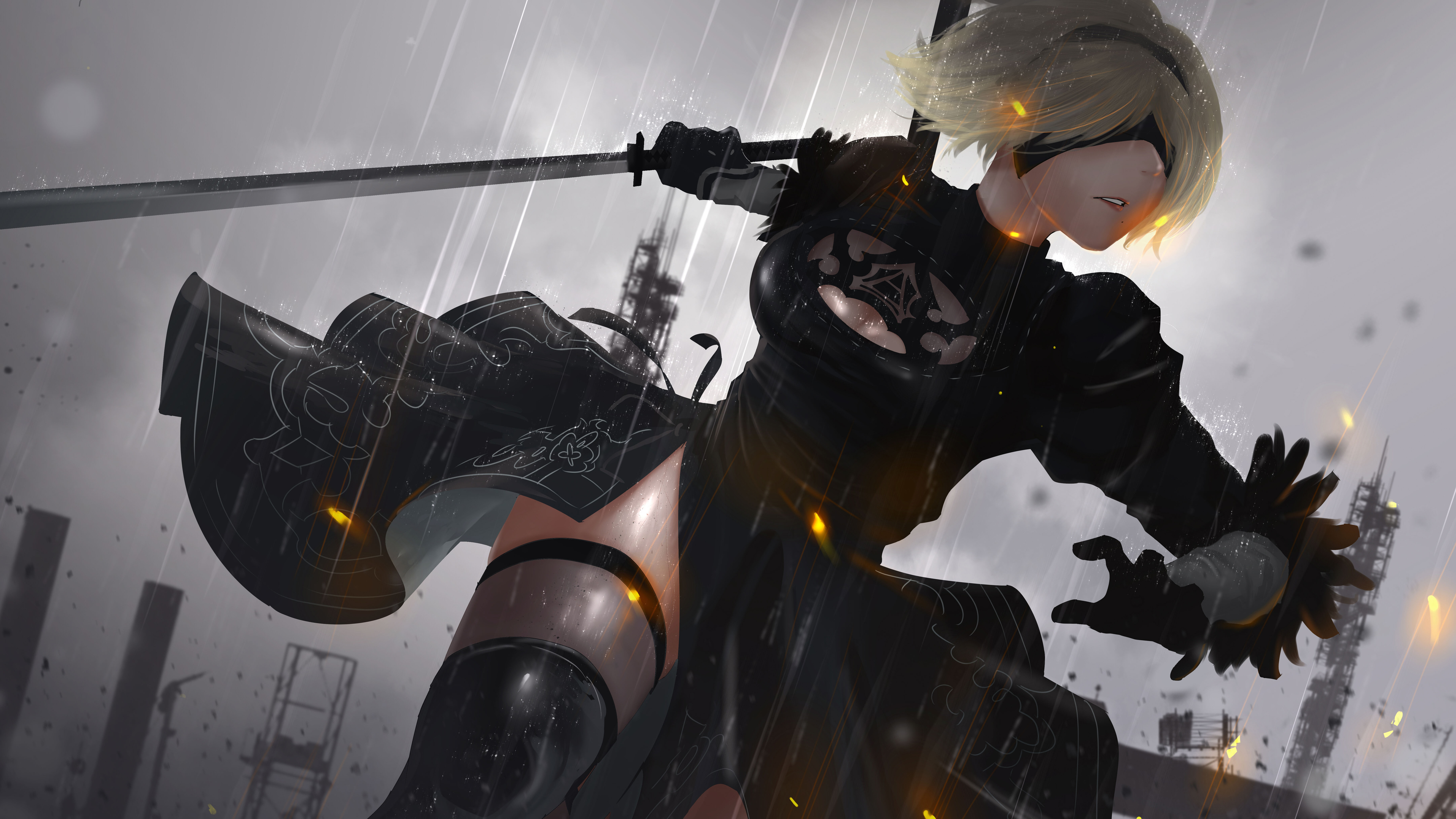 3840x2160 Wallpaper 4k 2B NieR Automata 4k 4k Wallpaper, Artist Wallpaper, Desktop