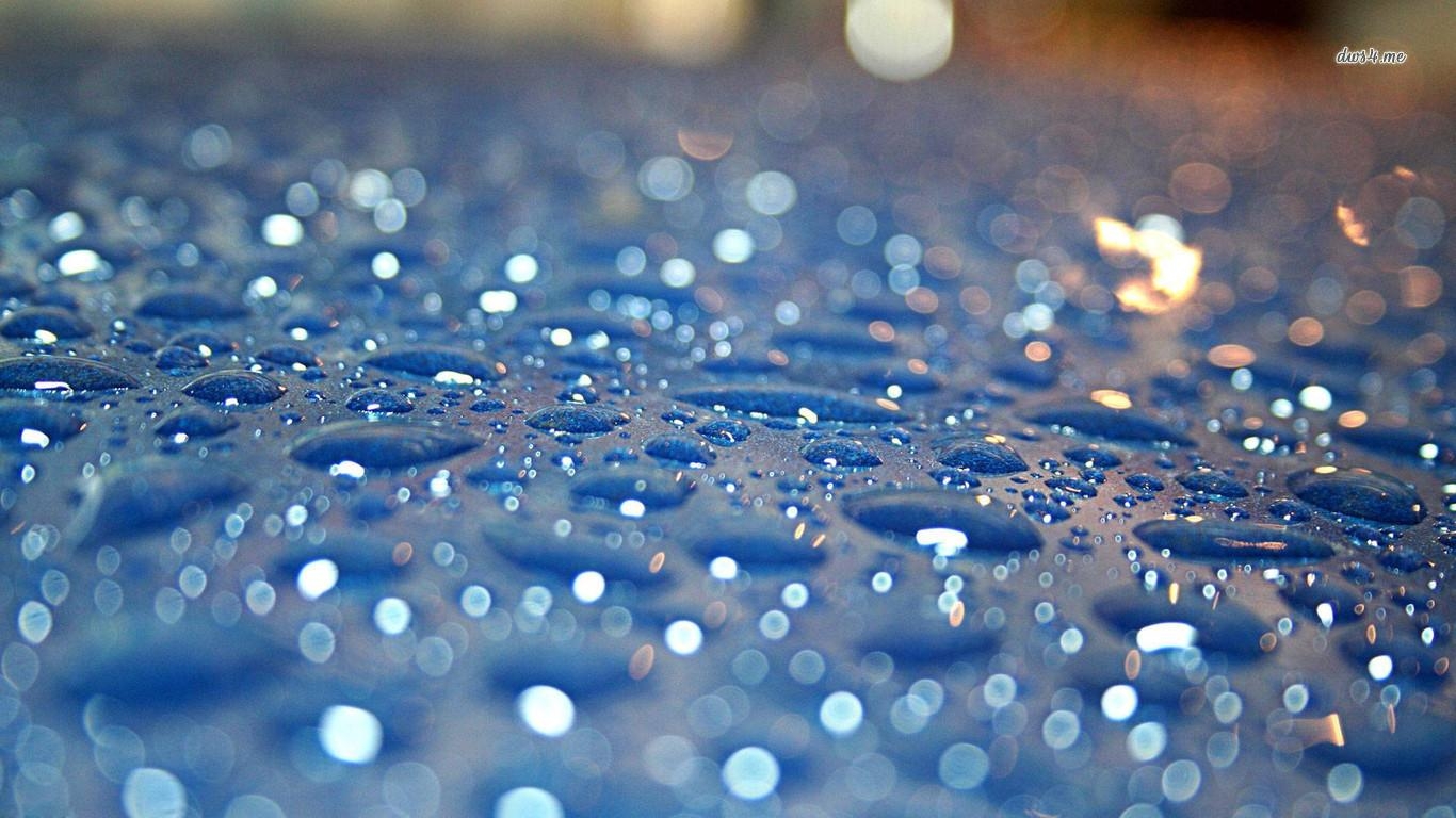 1370x770 Raindrops Wallpaper, Desktop