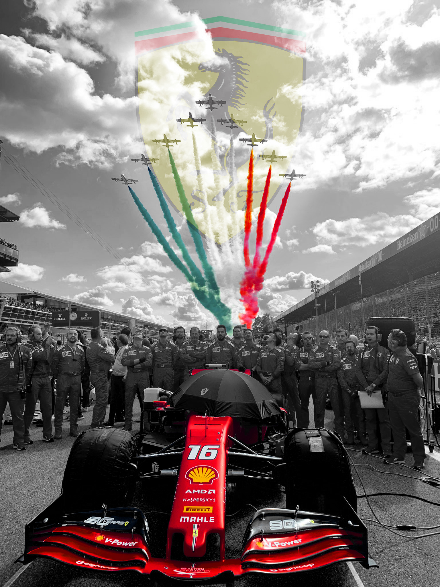 1540x2050 Charles Leclerc Ferrari 2019 Monza PreRace Wallpaper Phone, Phone