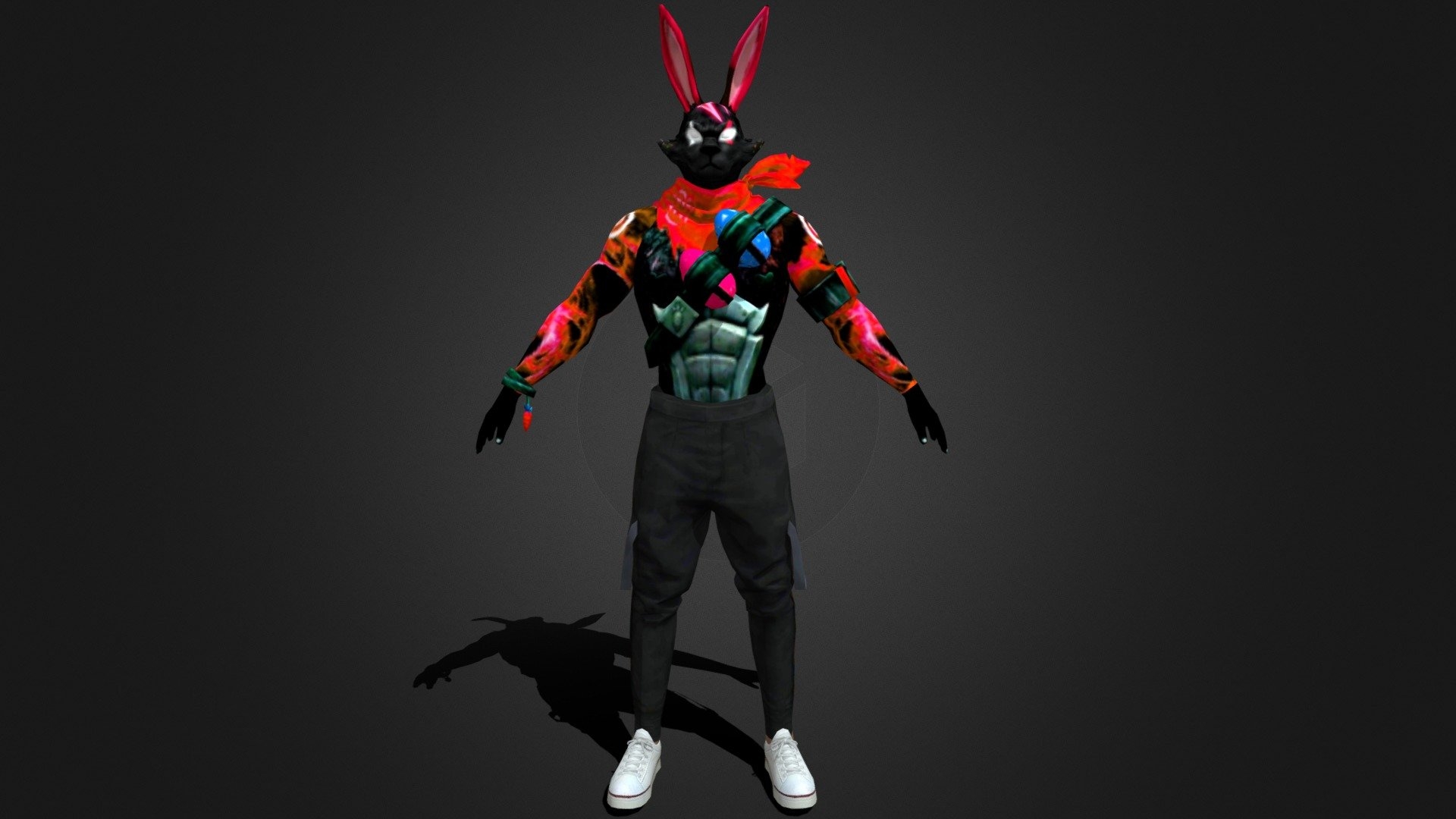 1920x1080 FREE FIRE RED BUNNY BUNDLE BY FFXN, Desktop