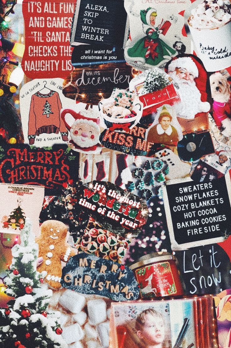 740x1110 Christmas Aesthetic Wallpaper. Cute christmas wallpaper, Christmas collage, Christmas wallpaper, Phone