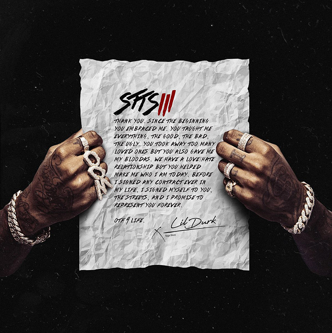 1080x1090 Lil Durk Shares 'Signed to the Streets 3' Album Release Date, Phone