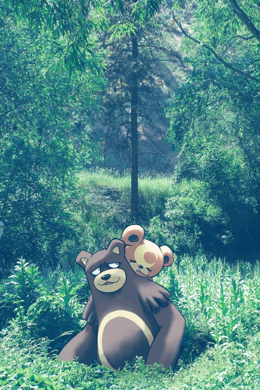 900x1350 Wild Ursaring And Teddiursa By Ninja Jamal. Pokemon, Phone