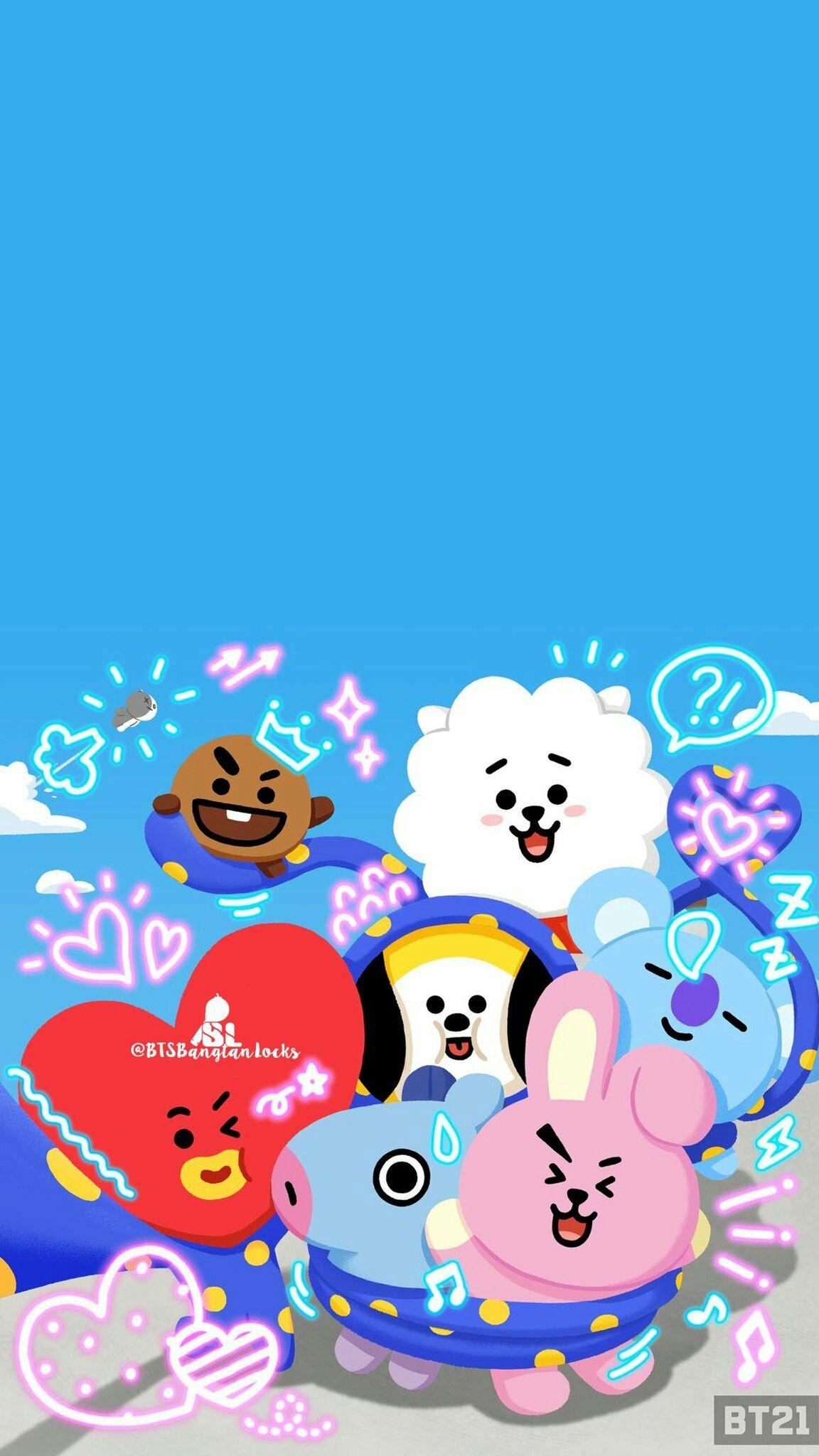 1160x2050 BT21 Wallpaper Free BT21 Background, Phone