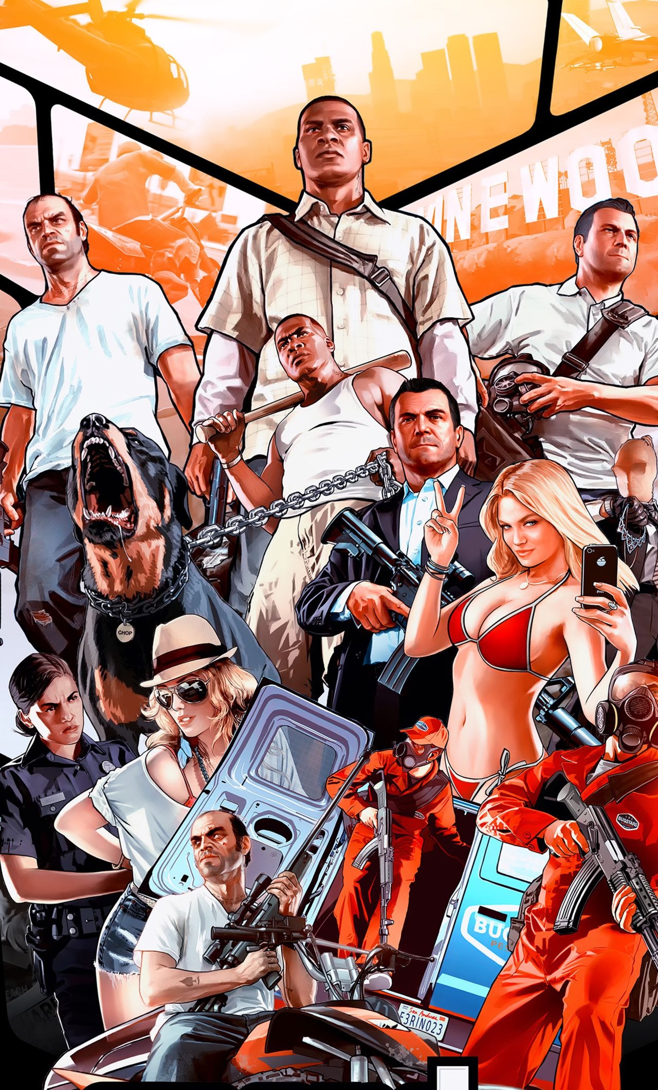 1280x2120 4k Gta 5 Poster iPhone HD 4k Wallpaper, Image, Background, Photo and Picture, Phone