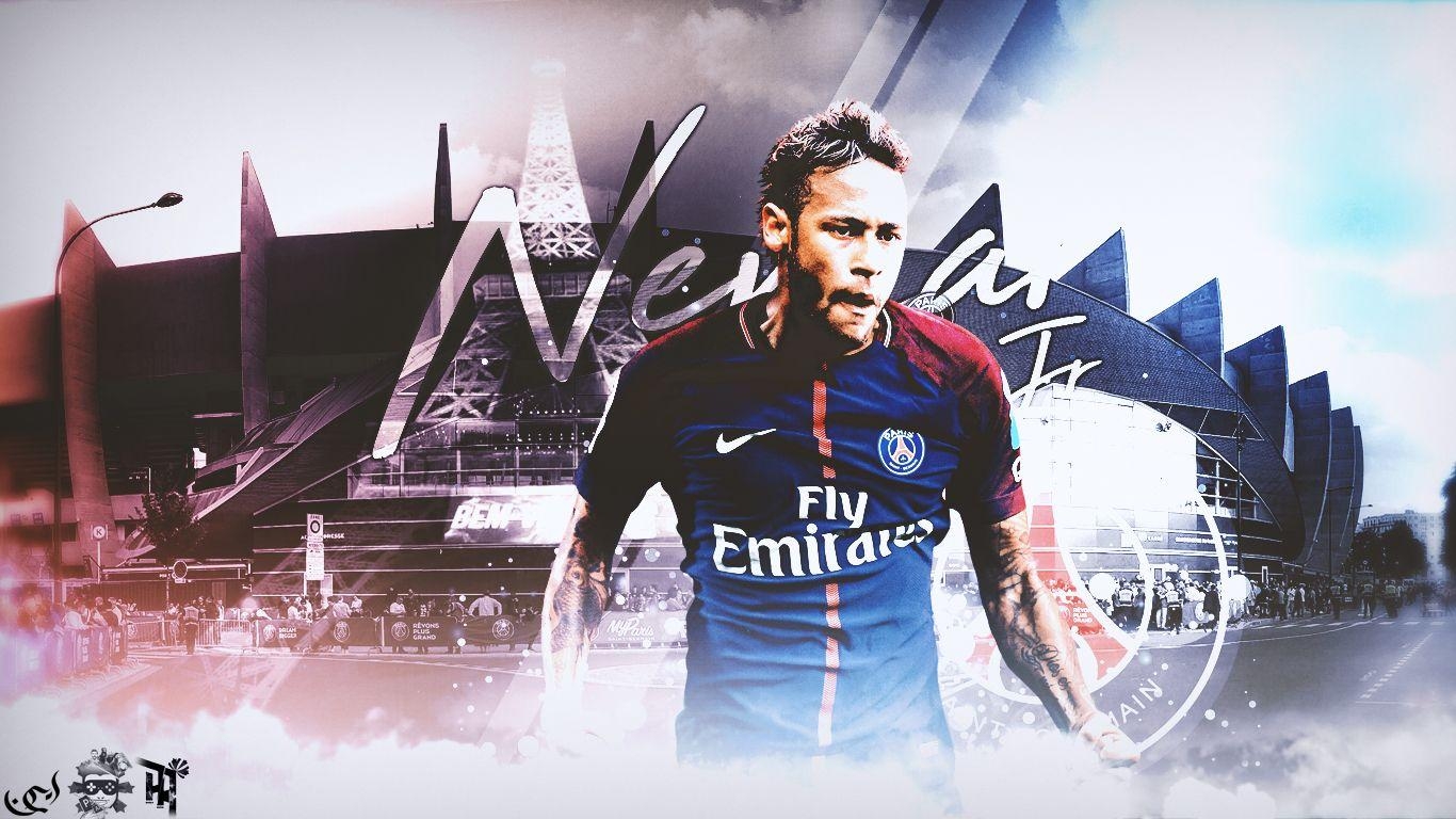 1370x770 Neymar PSG Mix, Desktop