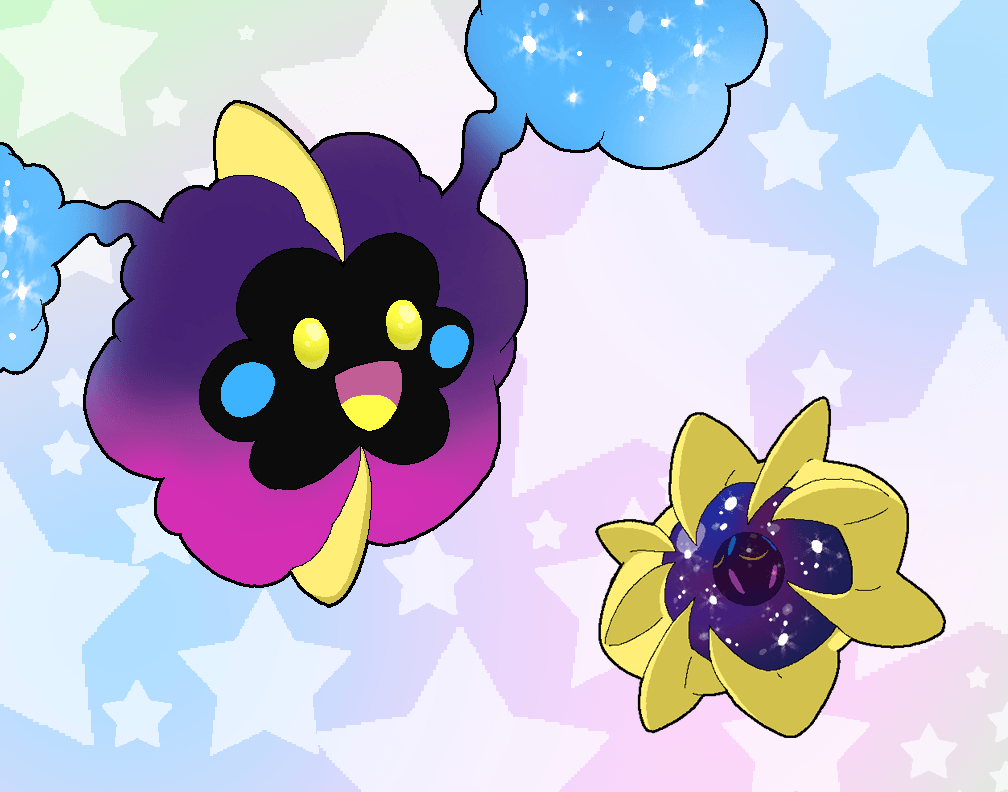 1010x800 Cosmog and Cosmoem, Desktop