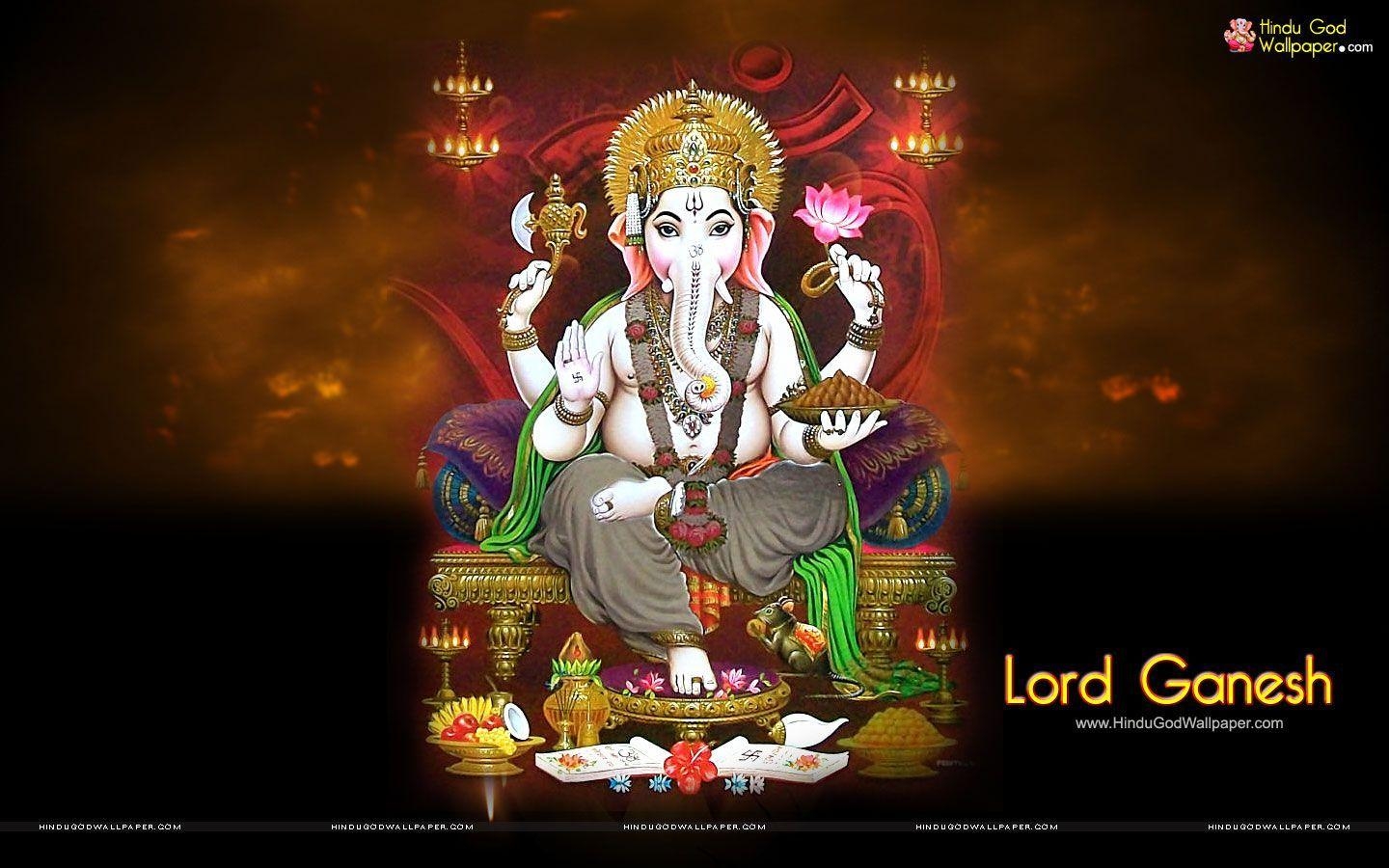 1440x900 Lord Ganesh Wallpaper HD High Resolution Download. Ganpati Bappa, Desktop