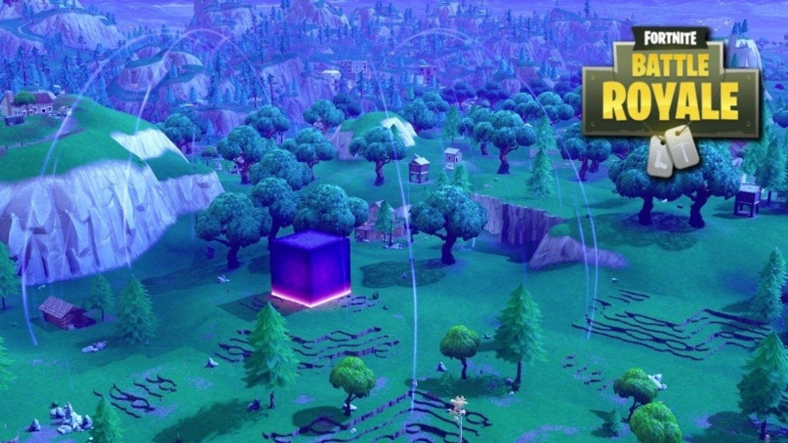 1600x900 The Giant Cube In Fortnite Is Now Surrounded By A Low Gravity Force, Desktop