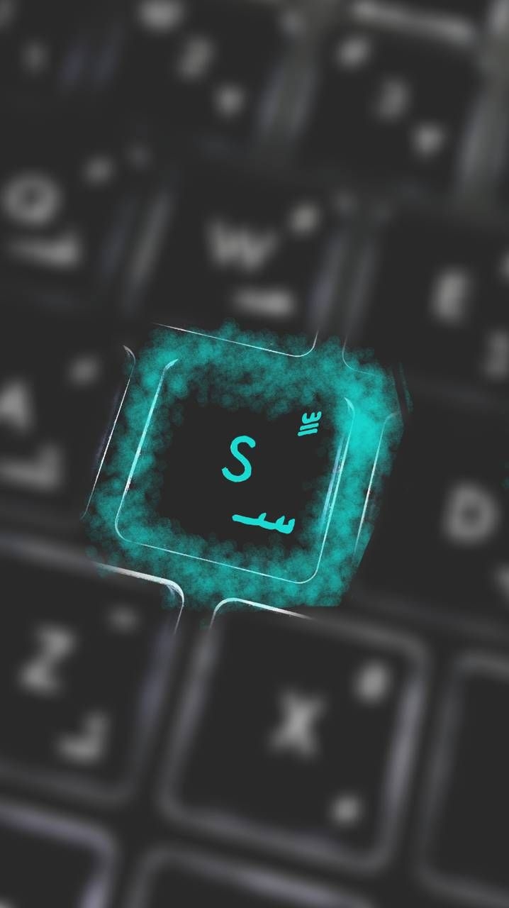 720x1280 Download letter S on keyboard Wallpaper by 7MoD_77 now. Browse millions of popular blu. S letter image, S love image, Cute love wallpaper, Phone