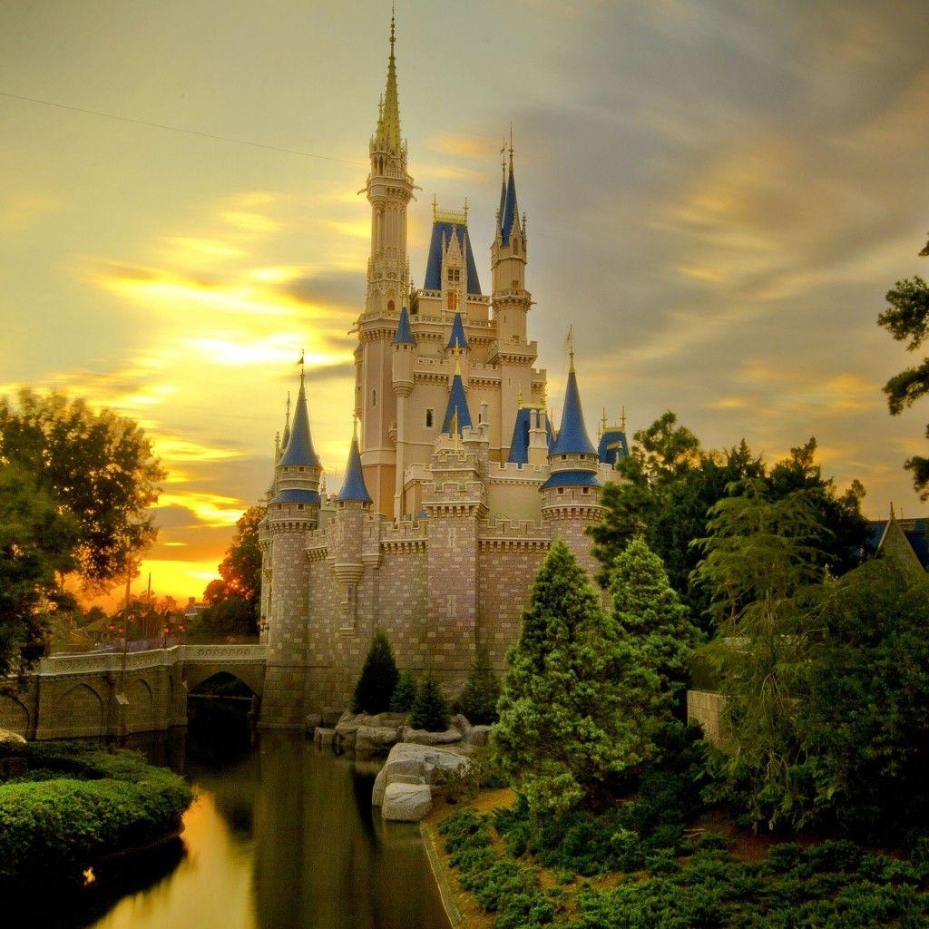 1030x1030 Sunset Over Cinderella's Castle #iPad #Wallpaper. iPad Wallpaper, Phone