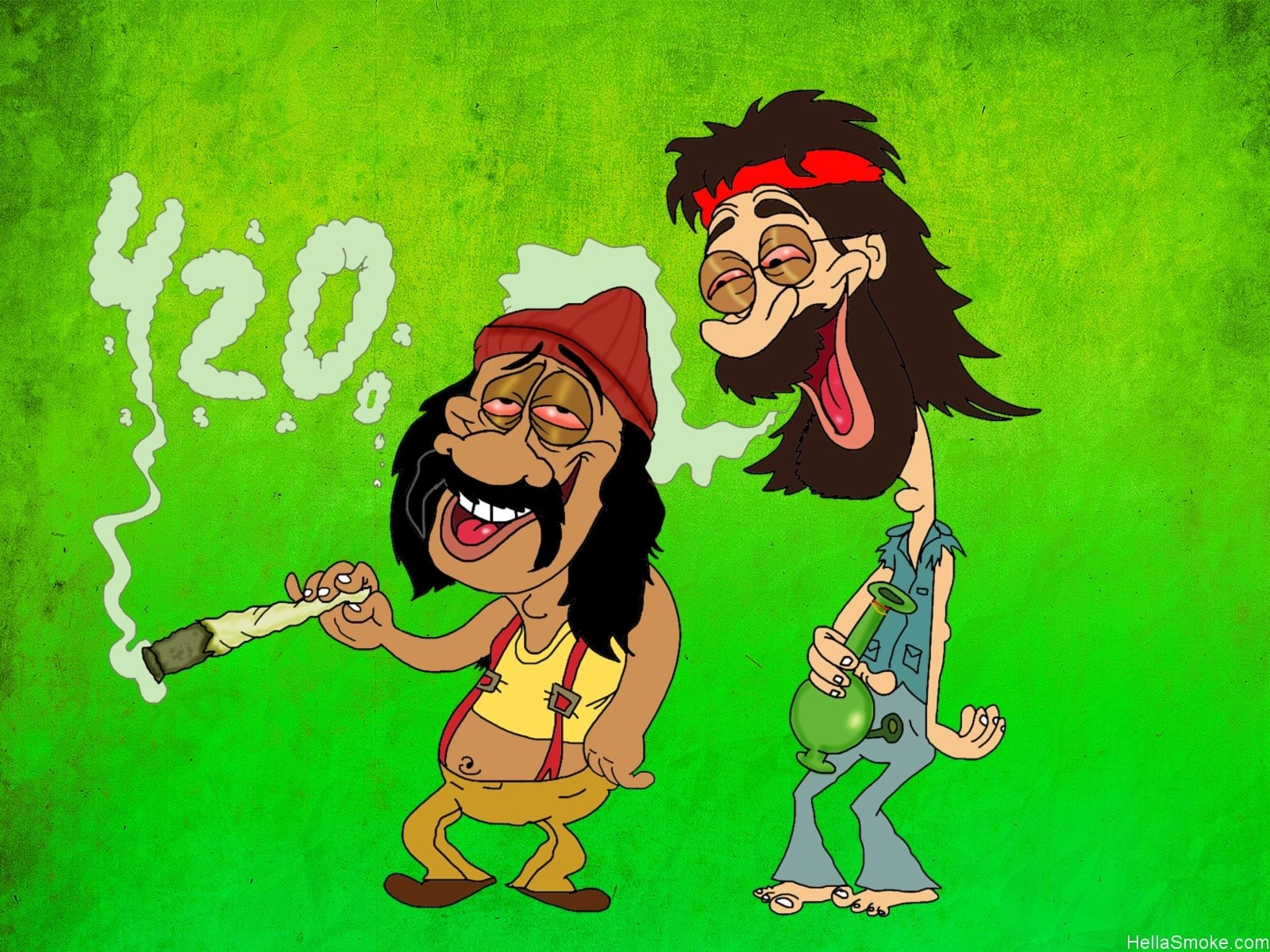 1600x1200 Cheech & Chong 420 Cartoon, Desktop